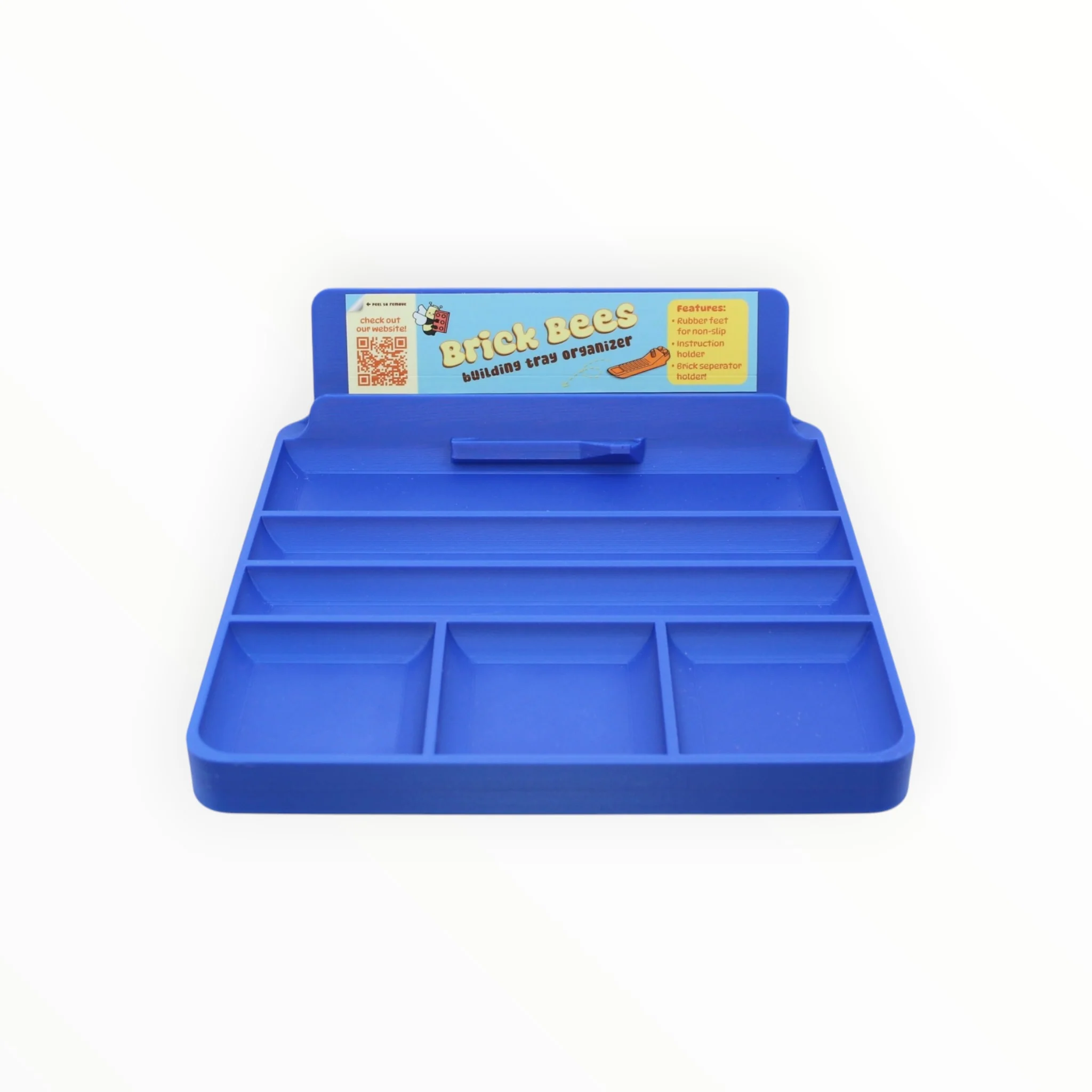 Brick Bees Building Tray Organizer - Blue