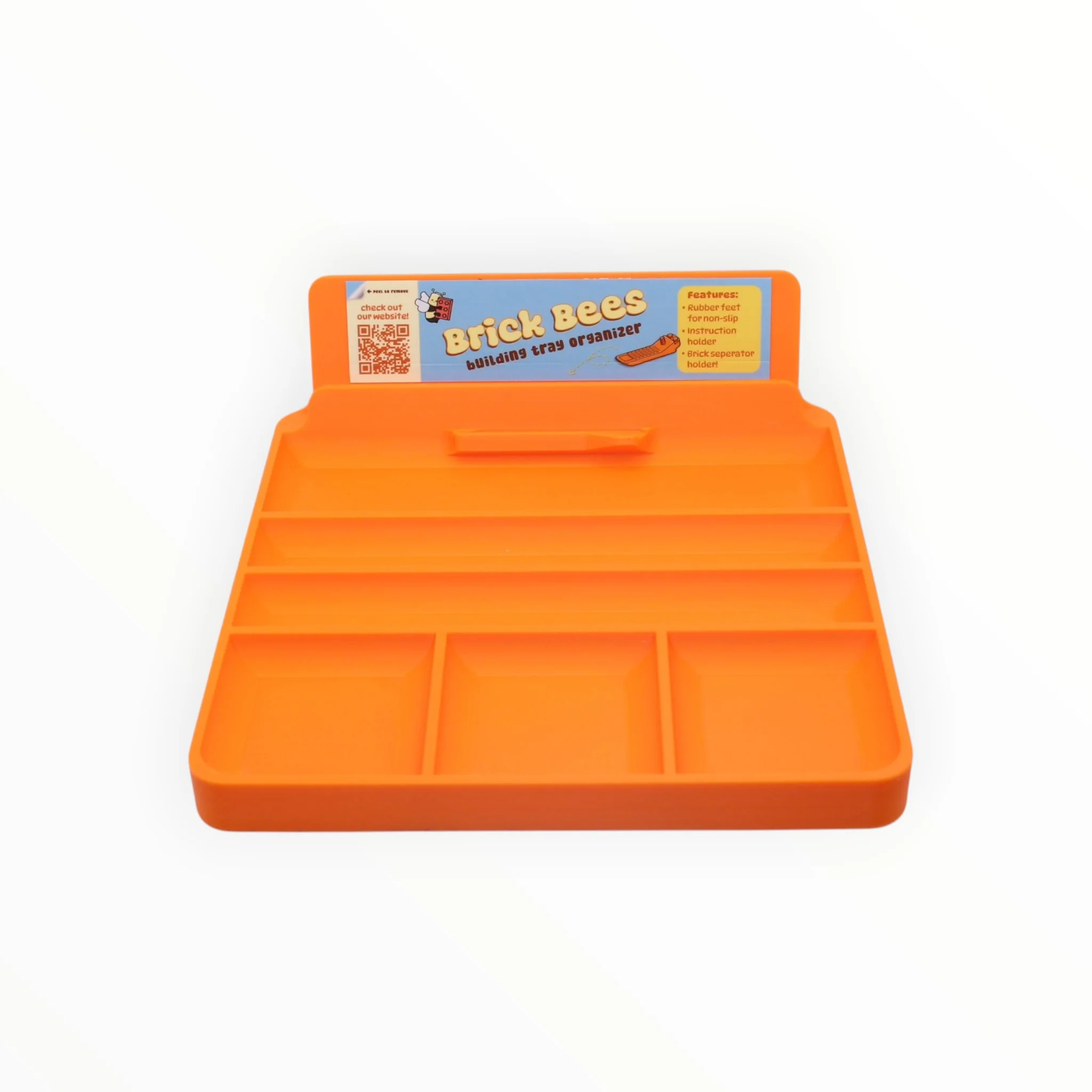 Brick Bees Building Tray Organizer - Orange