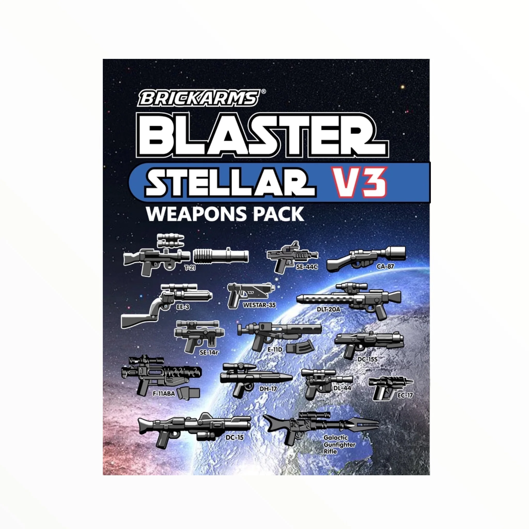 BrickArms Blaster Weapons Pack - Stellar V3