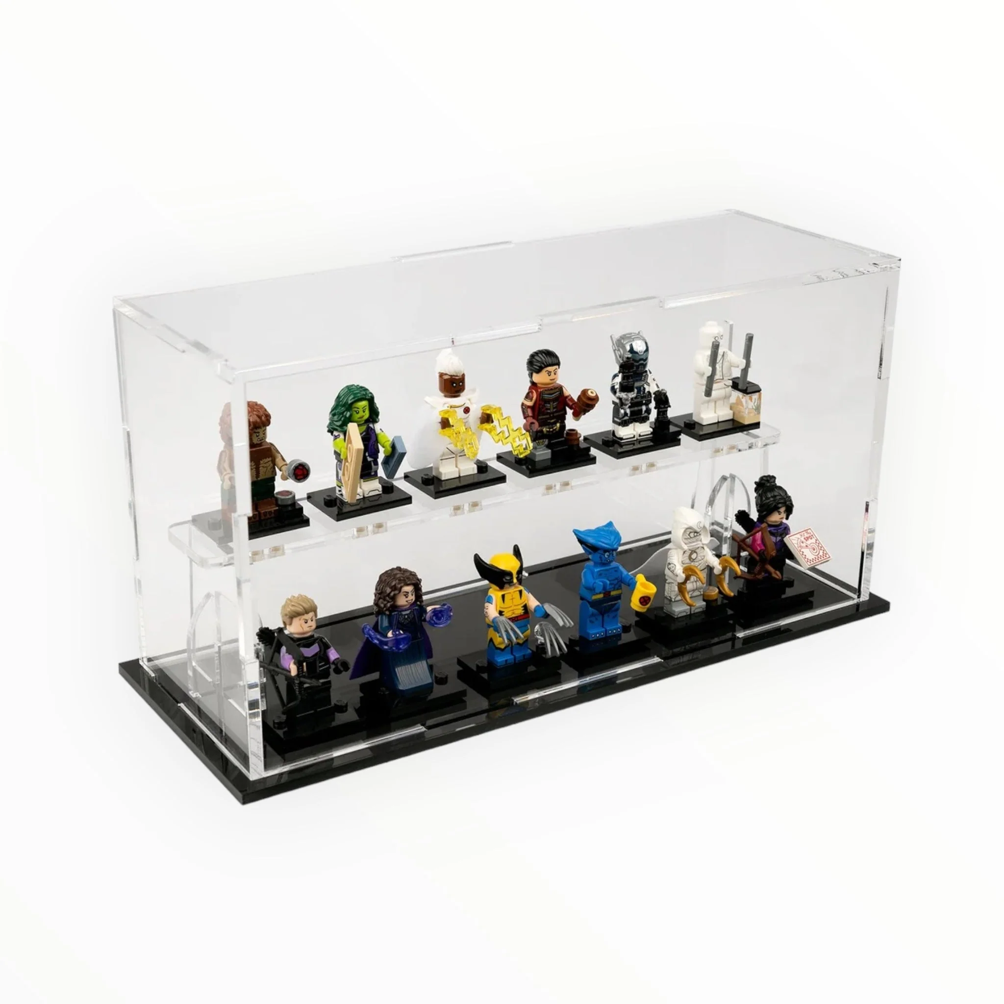 Brickshell Podium Display Case - 12 Minifigures