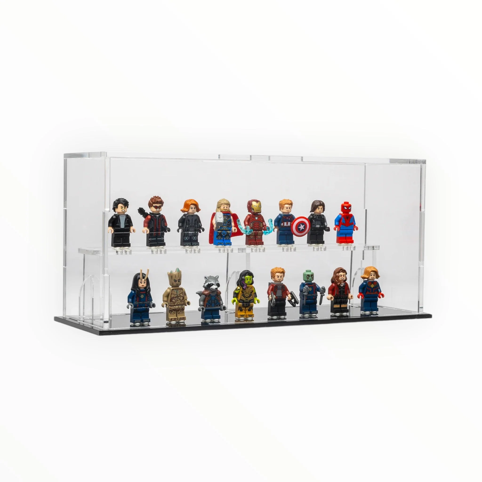 Brickshell Podium Display Case - 20 Minifigures