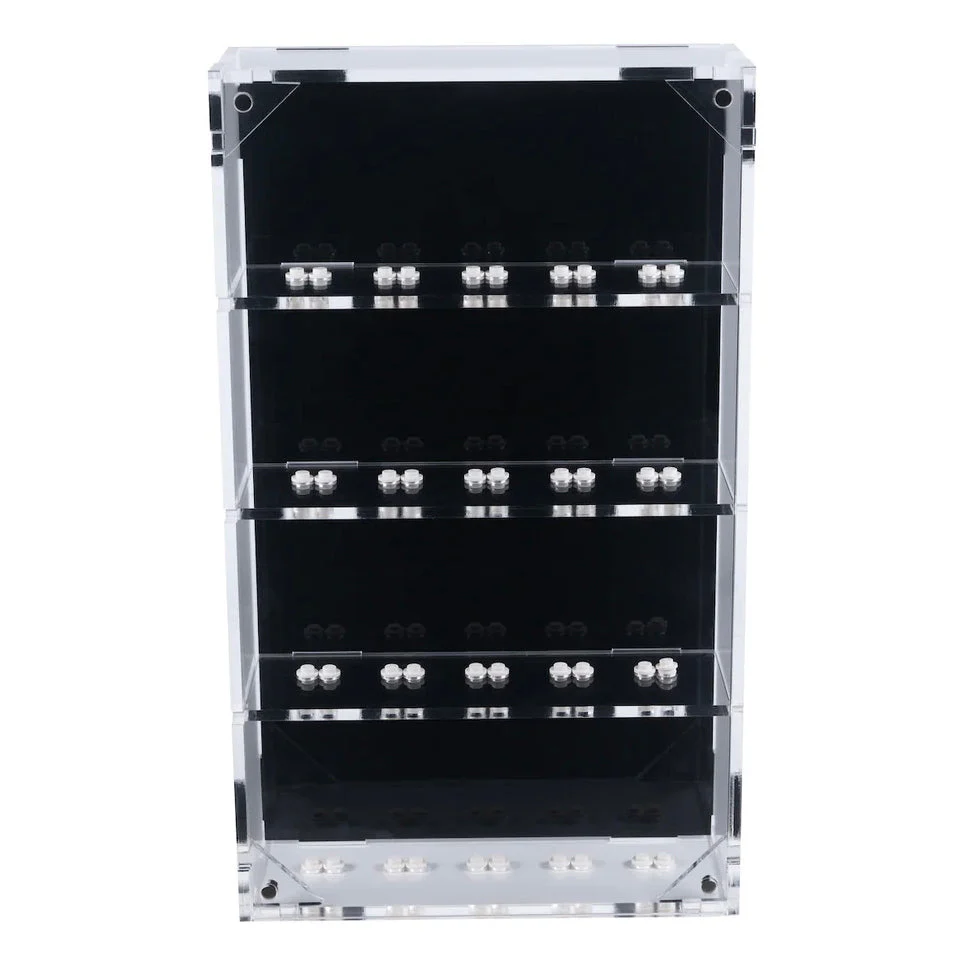 Brickshell Wall-Mounted Display Case - 20 Minifigures (black) - Image 2
