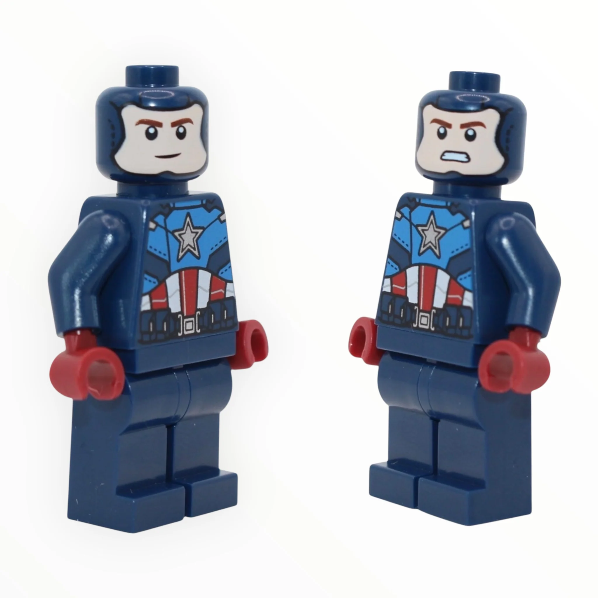 Captain America (dark blue suit, helmet, dark red hands, smile / angry balaclava, 2023) - Image 2