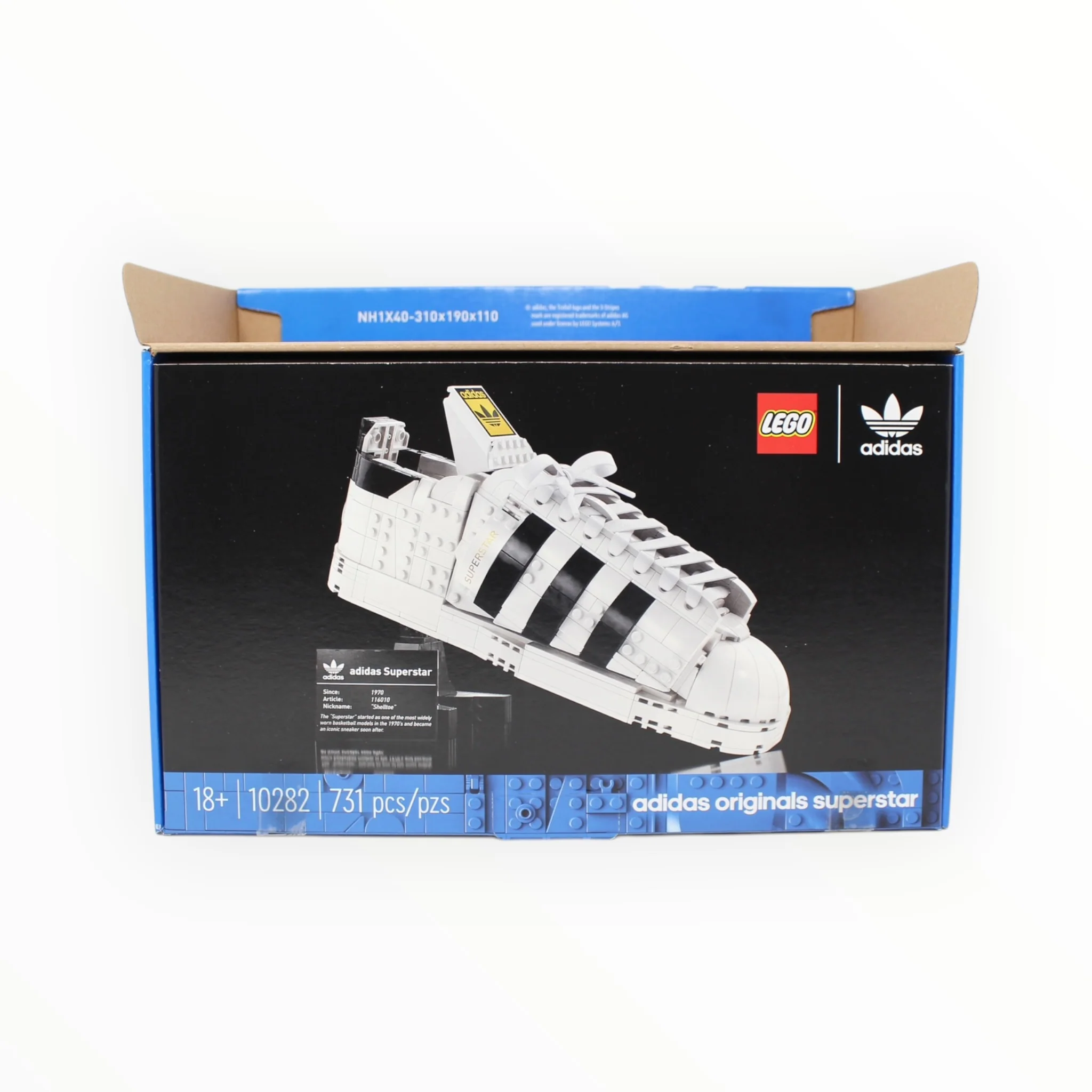 Certified Used Set 10282 LEGO Adidas Originals Superstar (open box, sealed bags) - Image 2
