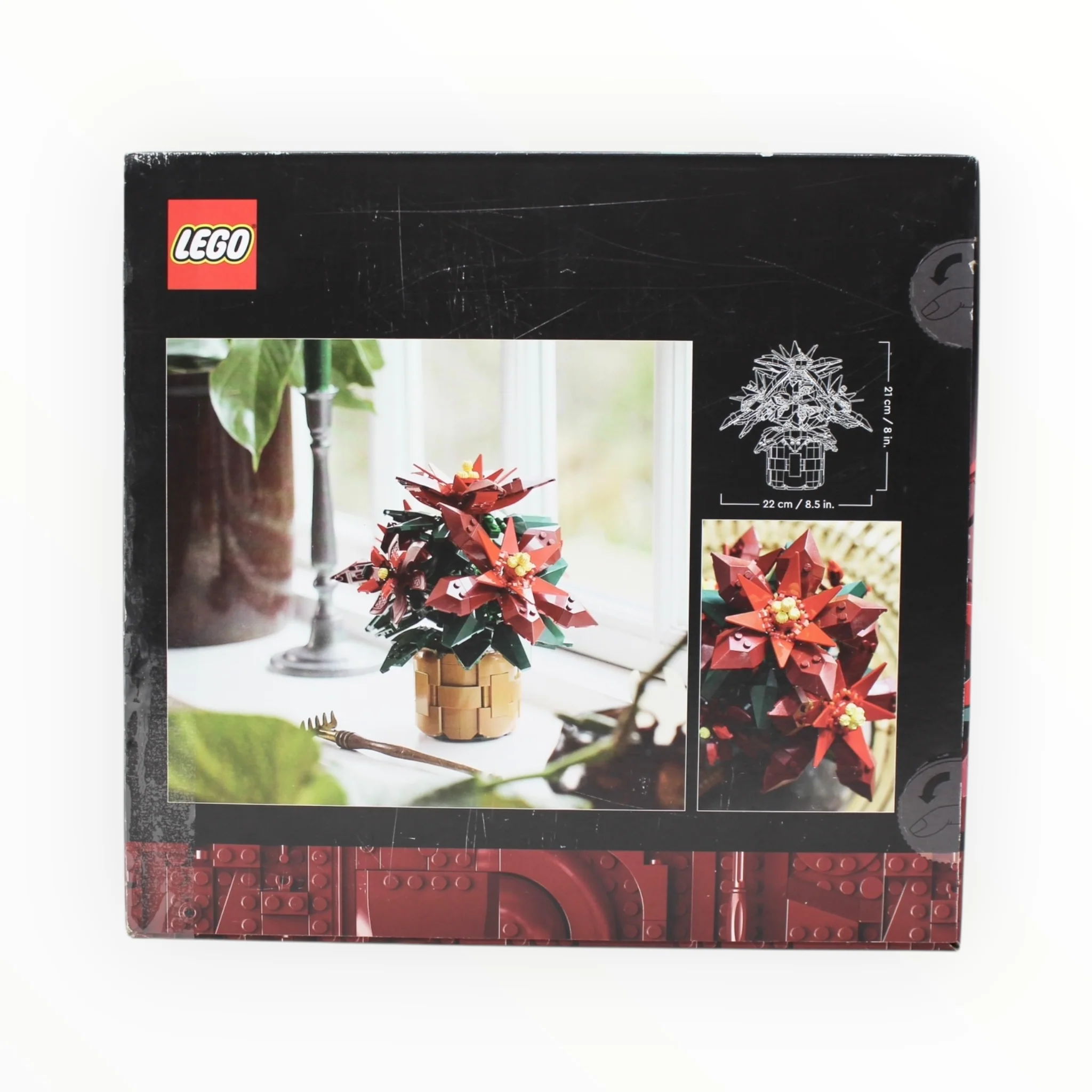 Certified Used Set 10370 Botanical Collection Poinsettia - Image 2