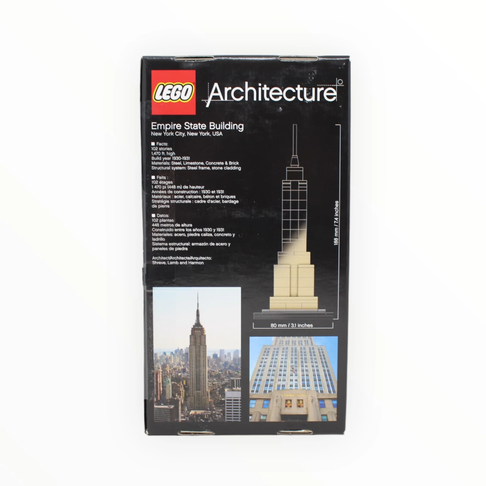Certified Used Set 21002 Architecture Empire State Building - Image 2