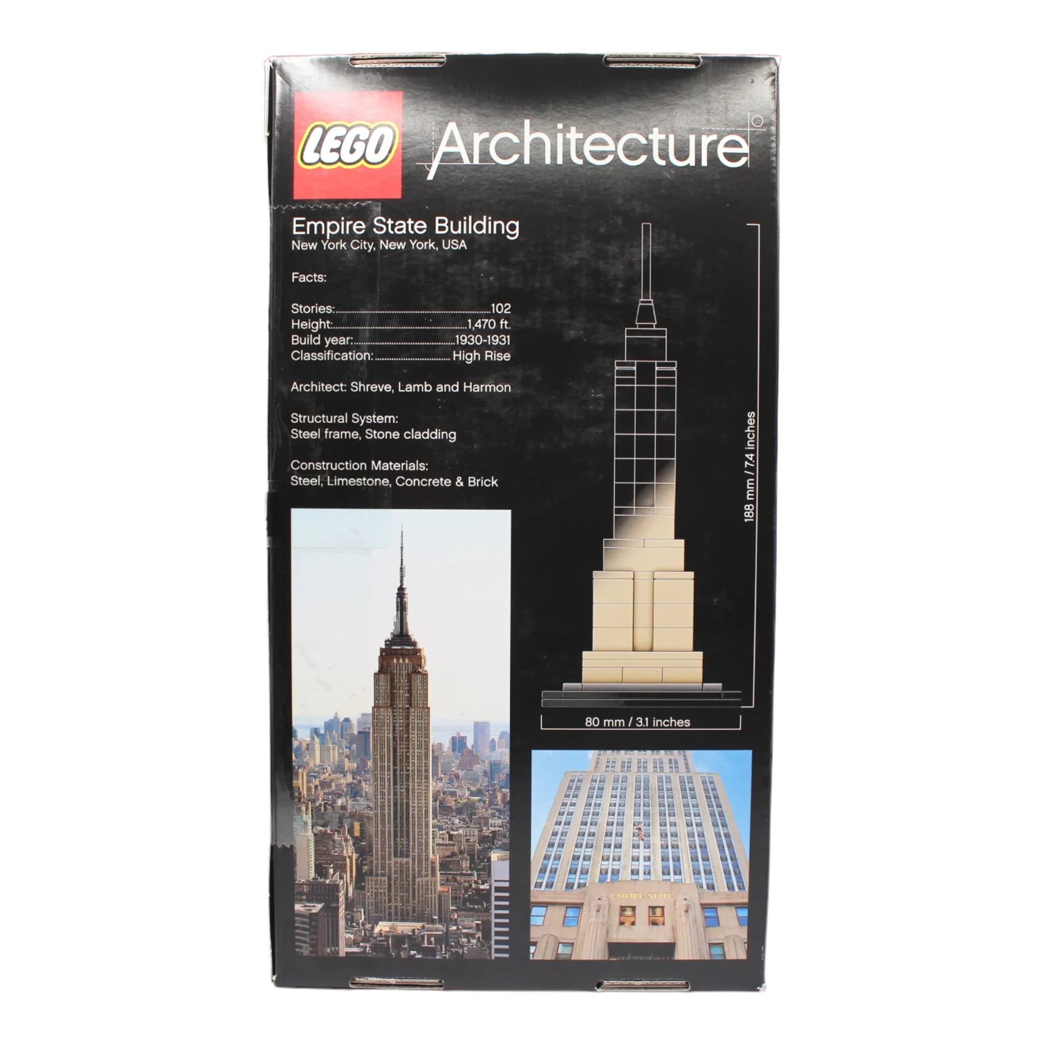 Certified Used Set 21002 Architecture Empire State Building (signed) - Image 2