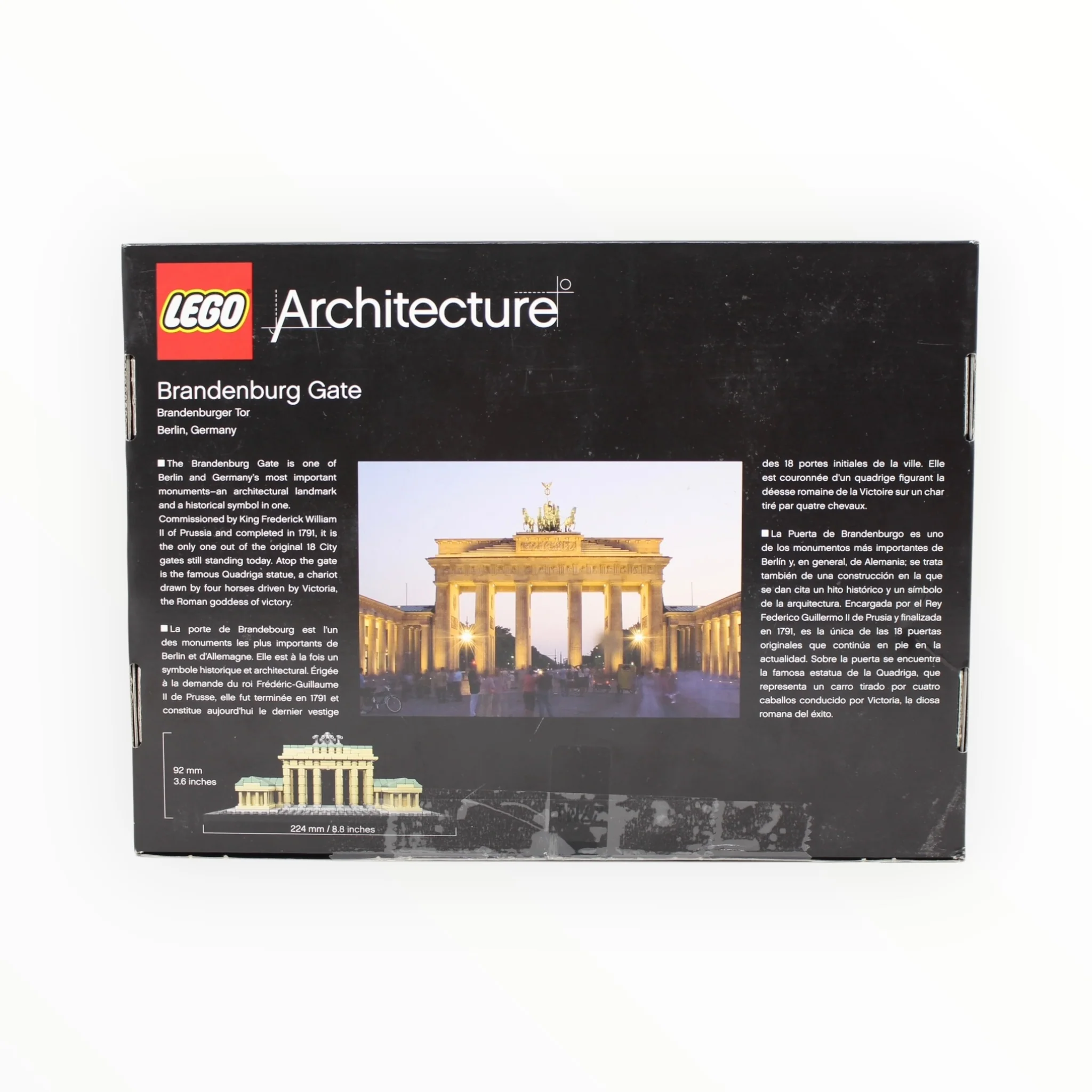Certified Used Set 21011 Architecture Brandenburg Gate - Image 2