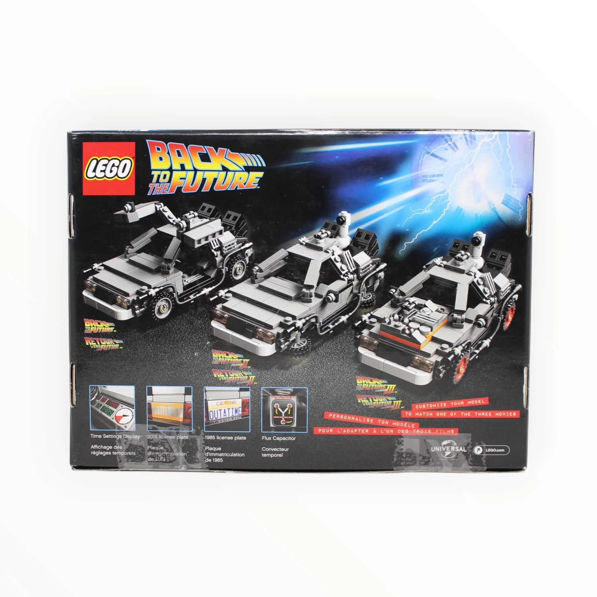 Certified Used Set 21103 LEGO CUUSOO The DeLorean Time Machine (1st Edition with misprint) - Image 2