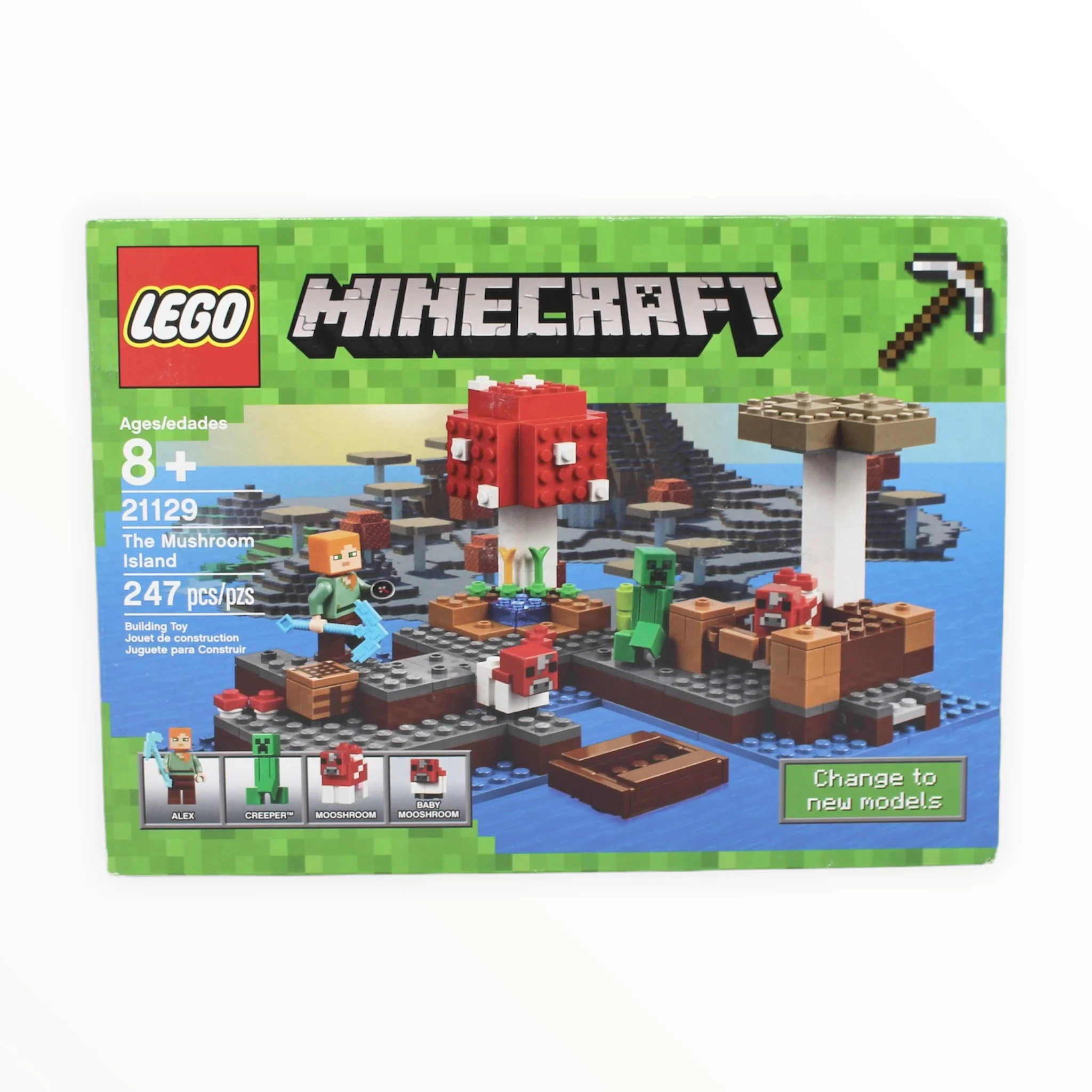 Certified Used Set 21129 Minecraft The Mushroom Island