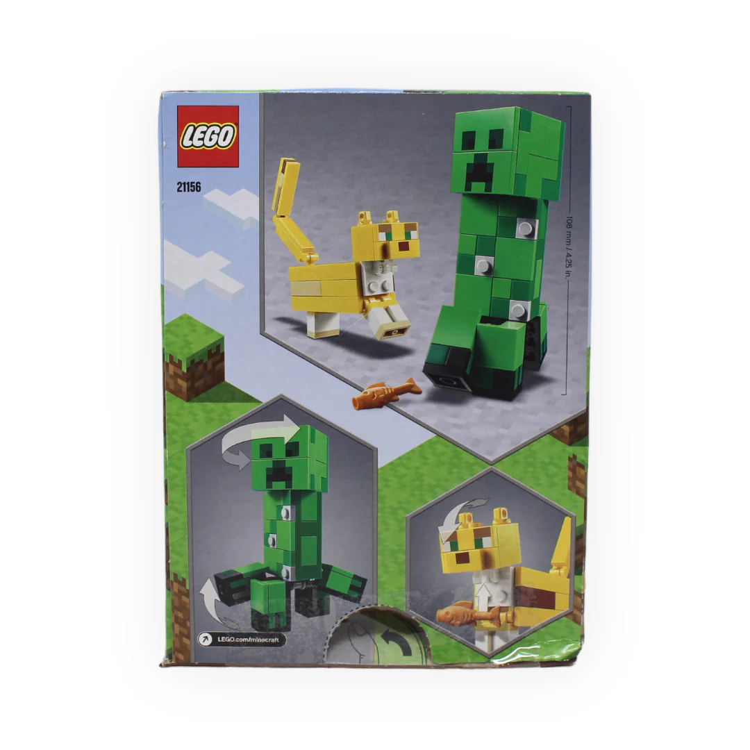 Certified Used Set 21156 Minecraft BigFig Creeper and Ocelot - Image 2