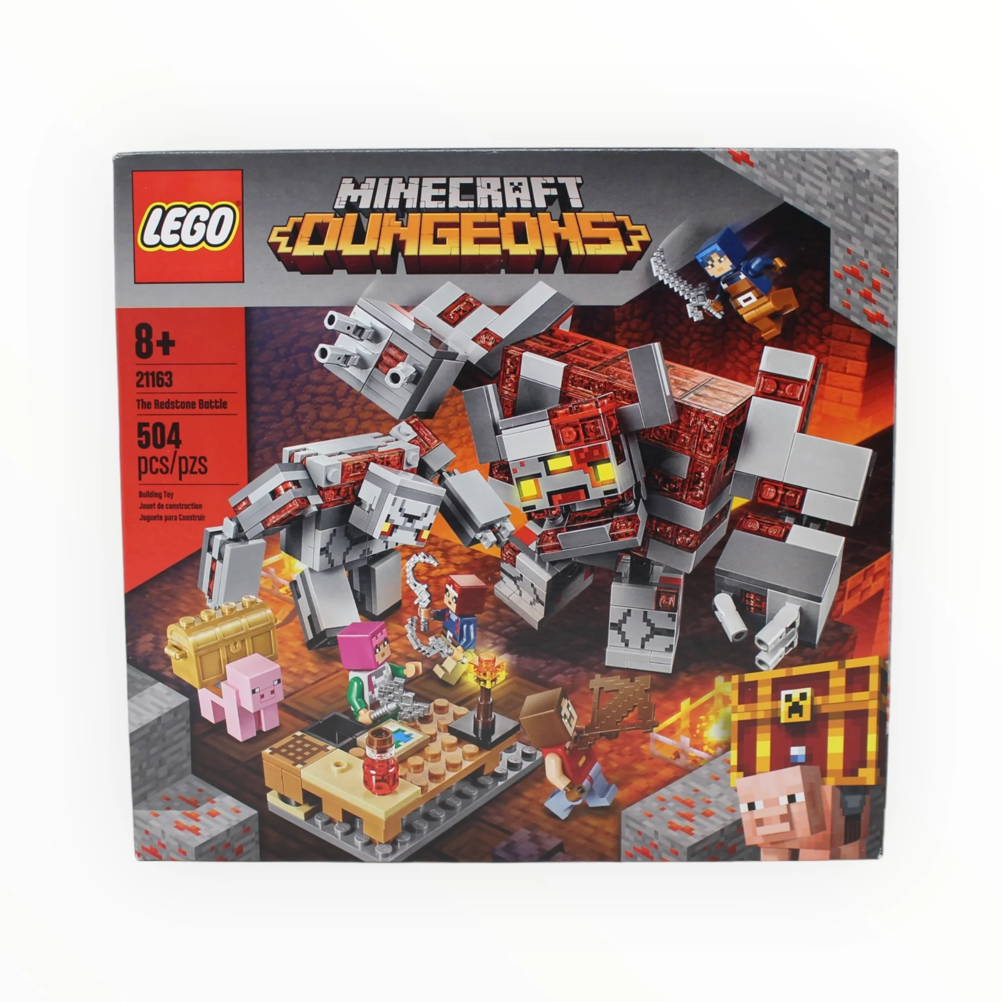 Certified Used Set 21163 Minecraft Dungeons The Redstone Battle
