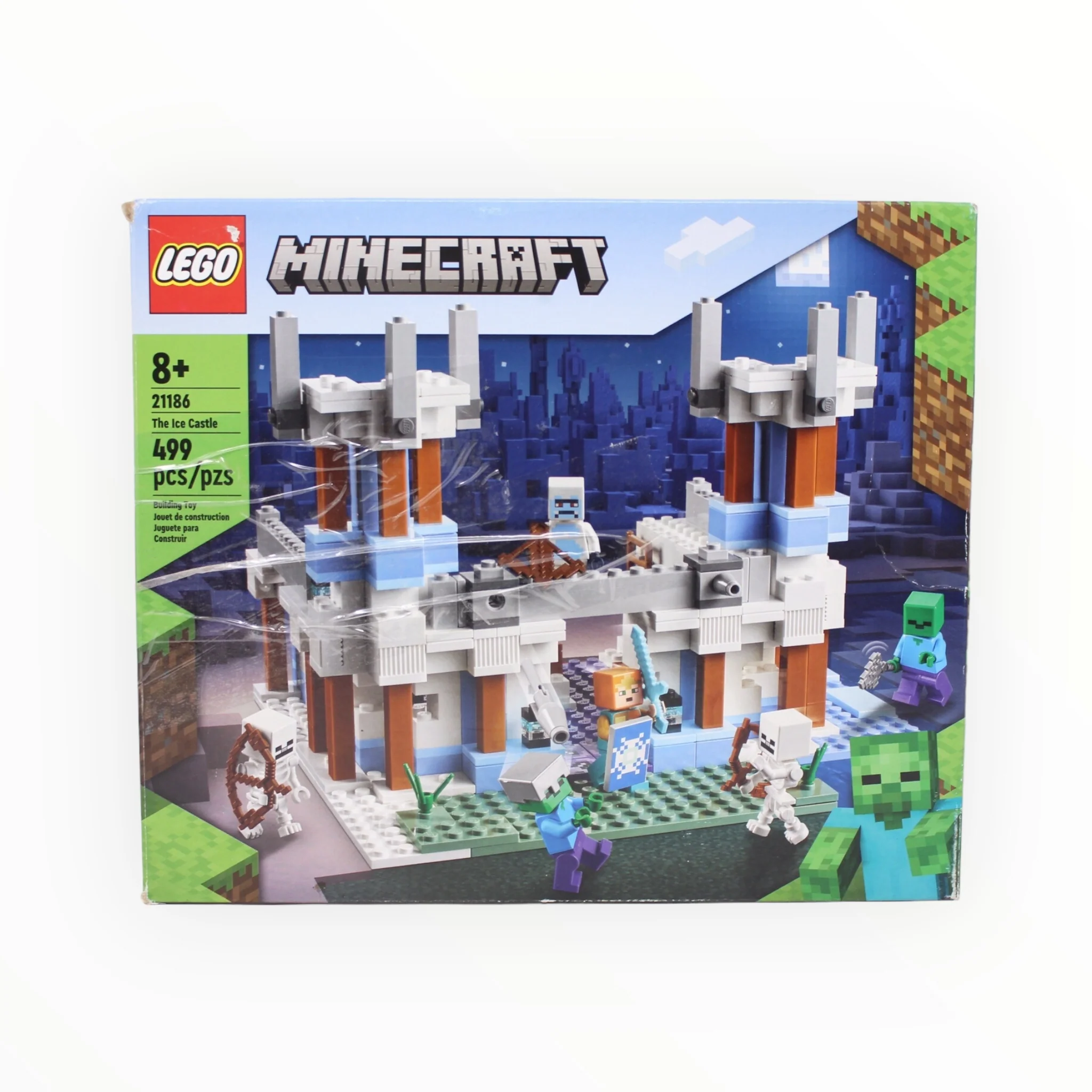 Certified Used Set 21186 Minecraft The Ice Castle (damaged box)