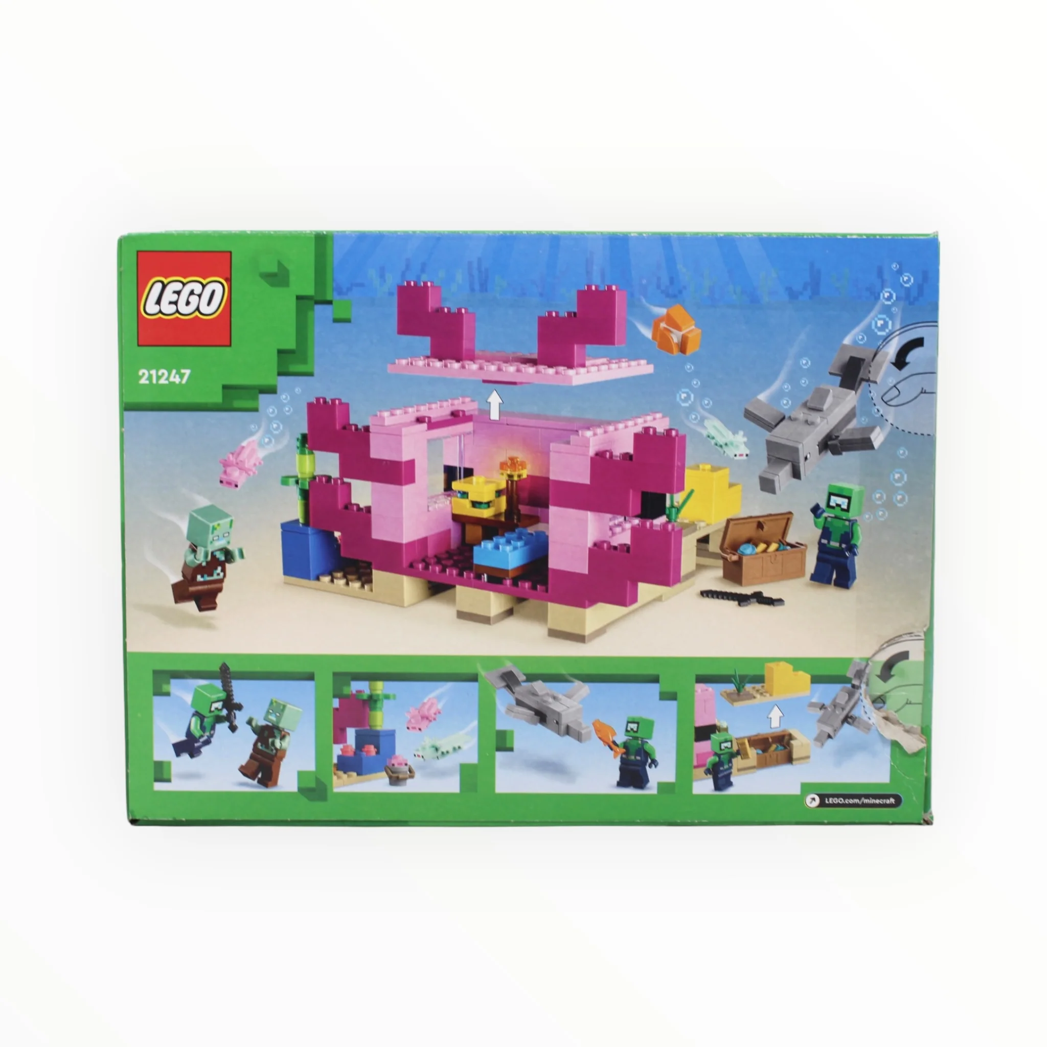 Certified Used Set 21247 Minecraft The Axolotl House - Image 2