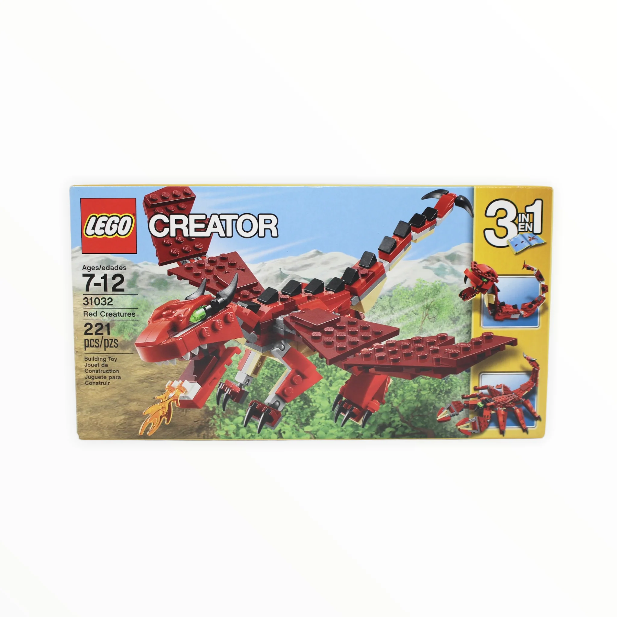 Certified Used Set 31032 Creator Red Creatures