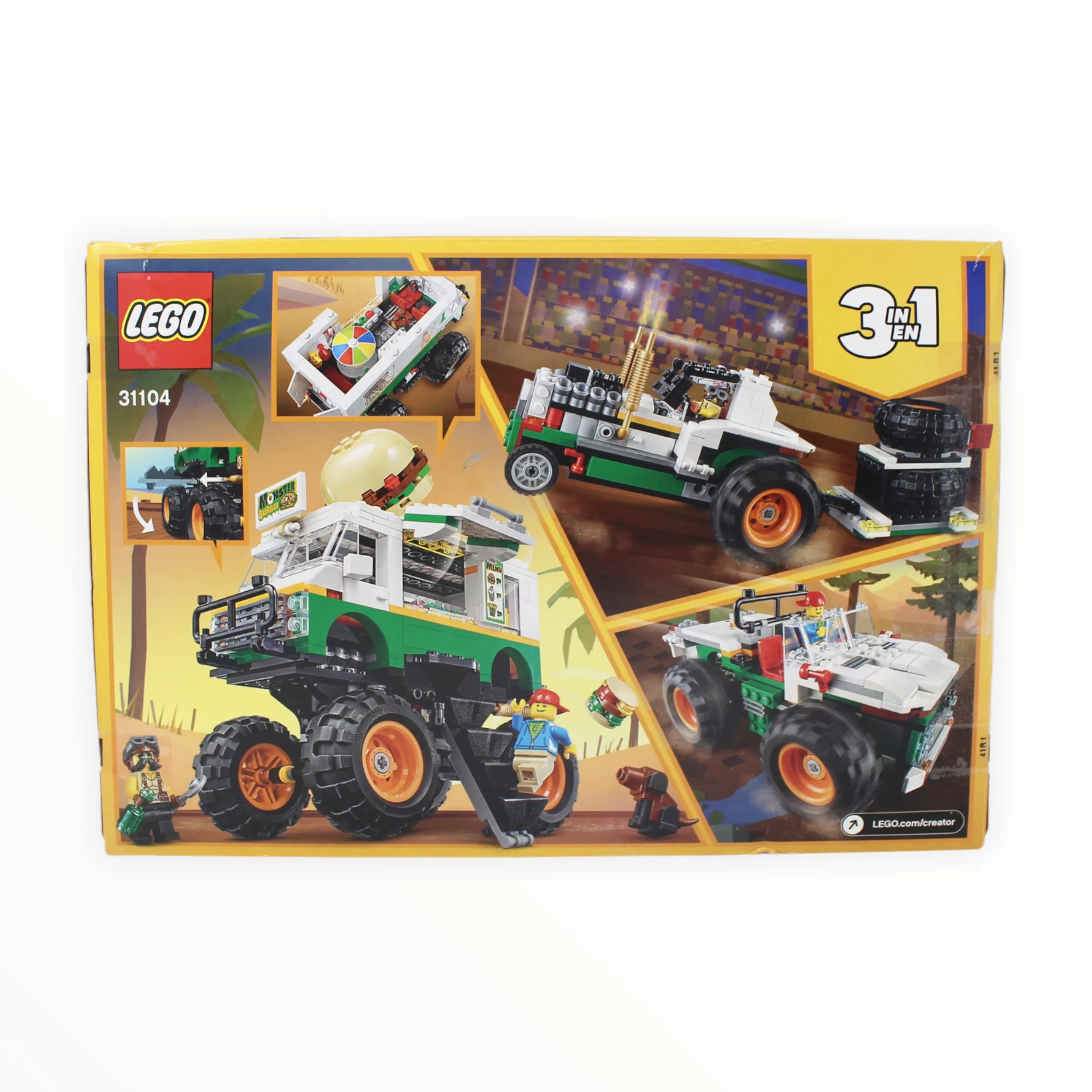 Certified Used Set 31104 Creator Monster Burger Truck - Image 2