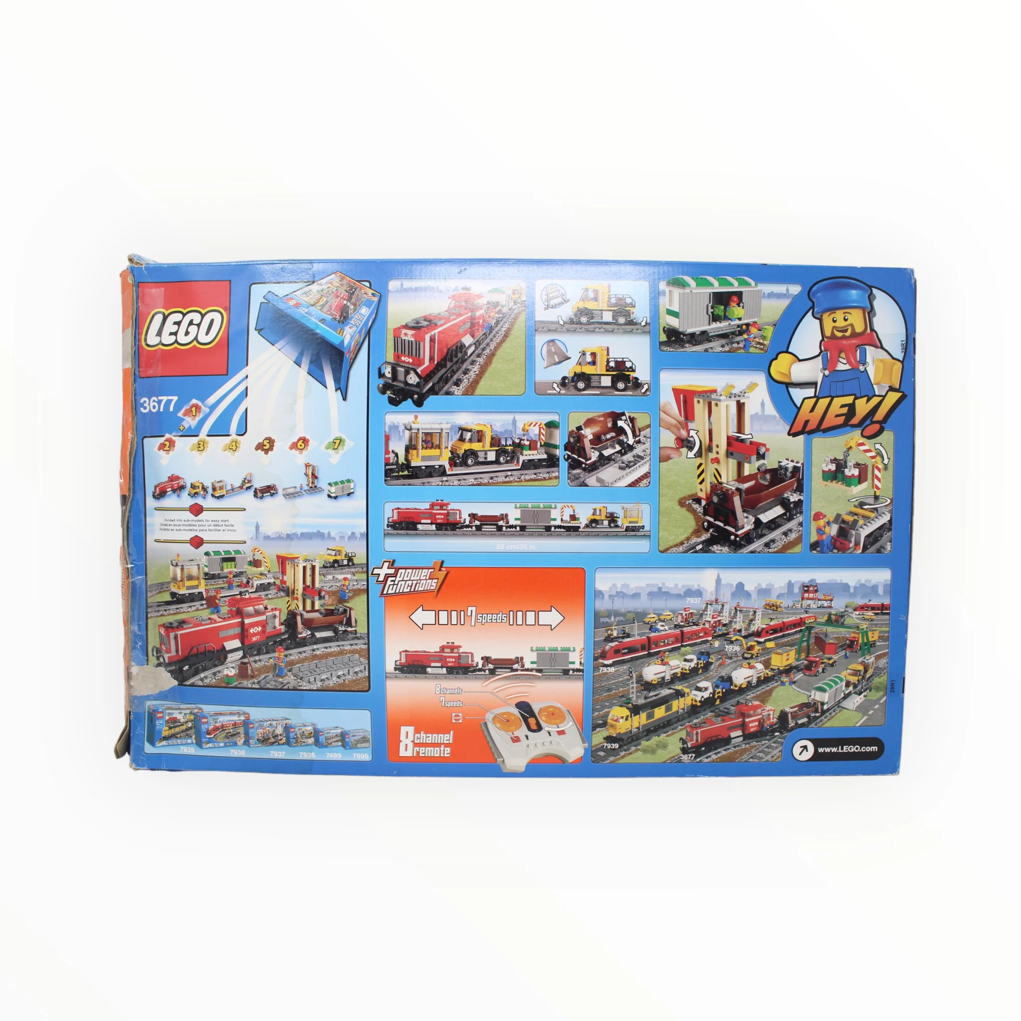 Certified Used Set 3677 City Red Cargo Train - Image 2