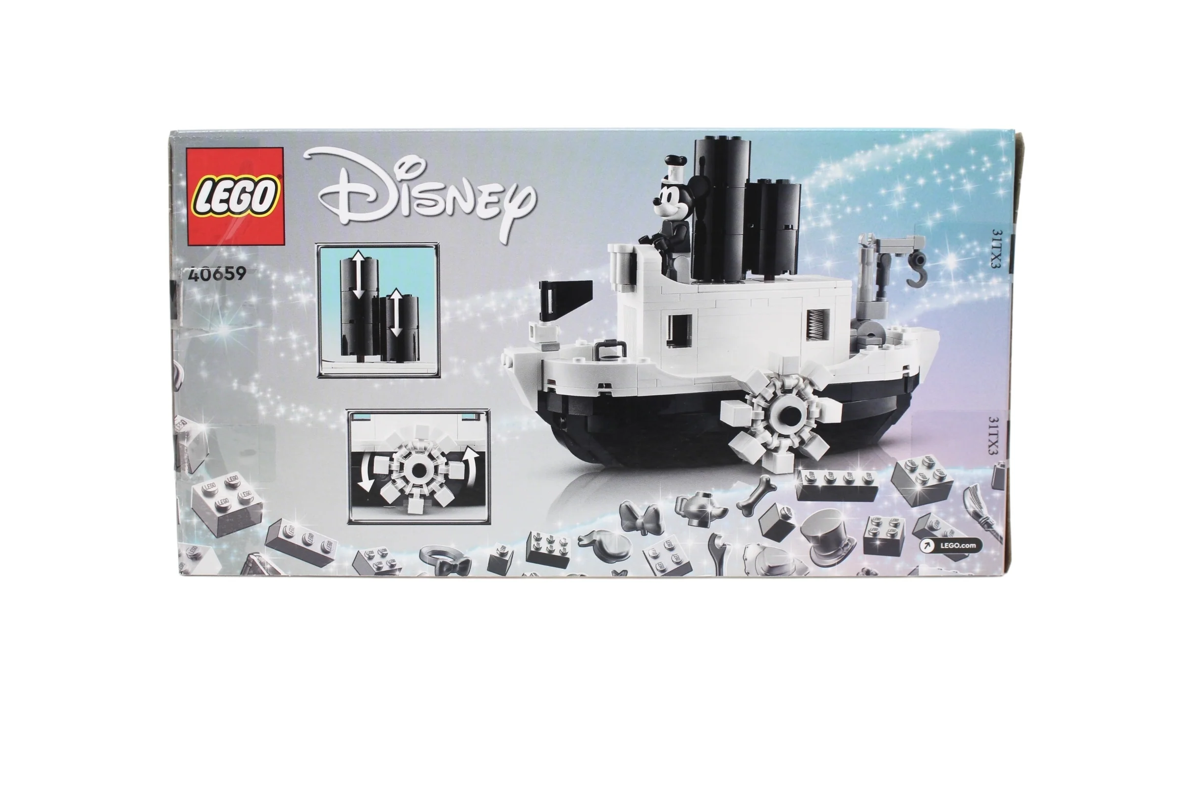 Certified Used Set 40659 Disney Mini Steamboat Willie (bags 2 and 3 sealed) - Image 2