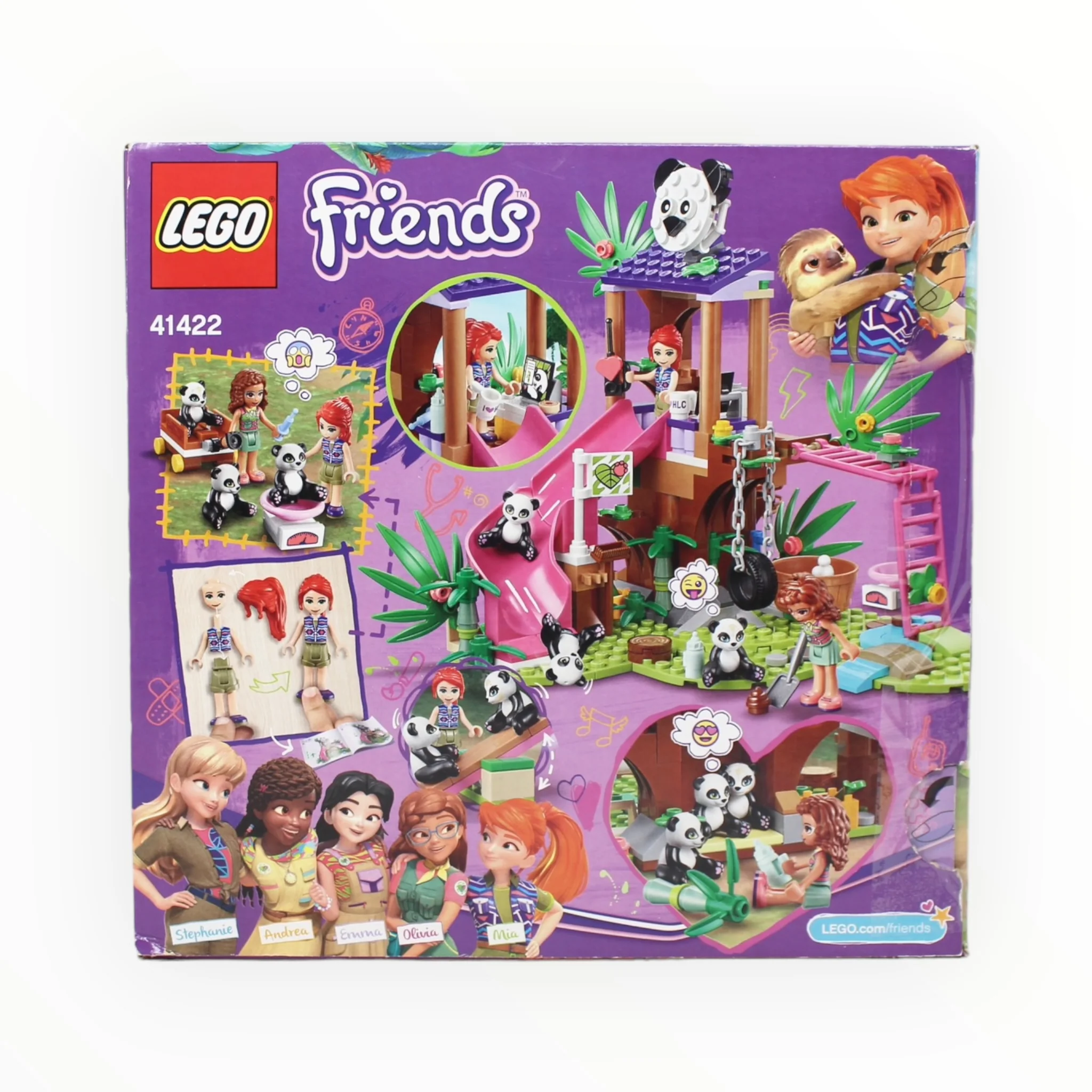 Certified Used Set 41422 Friends Panda Jungle Tree House - Image 2