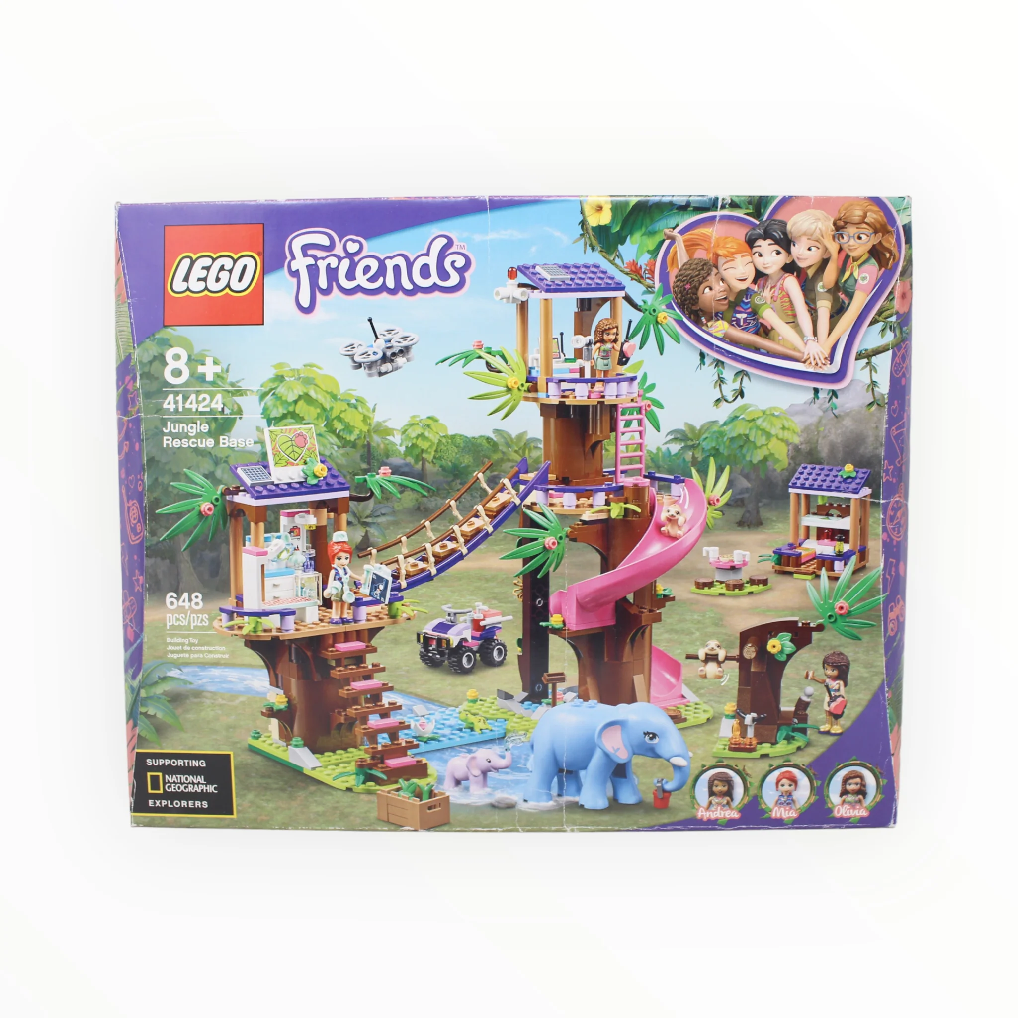 Certified Used Set 41424 Friends Jungle Rescue Base