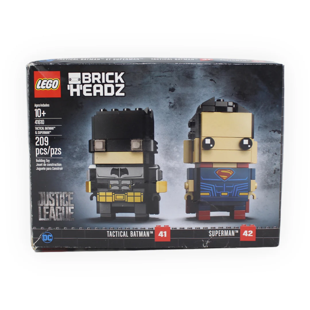 Certified Used Set 41610 DC BrickHeadz Tactical Batman & Superman - Image 2