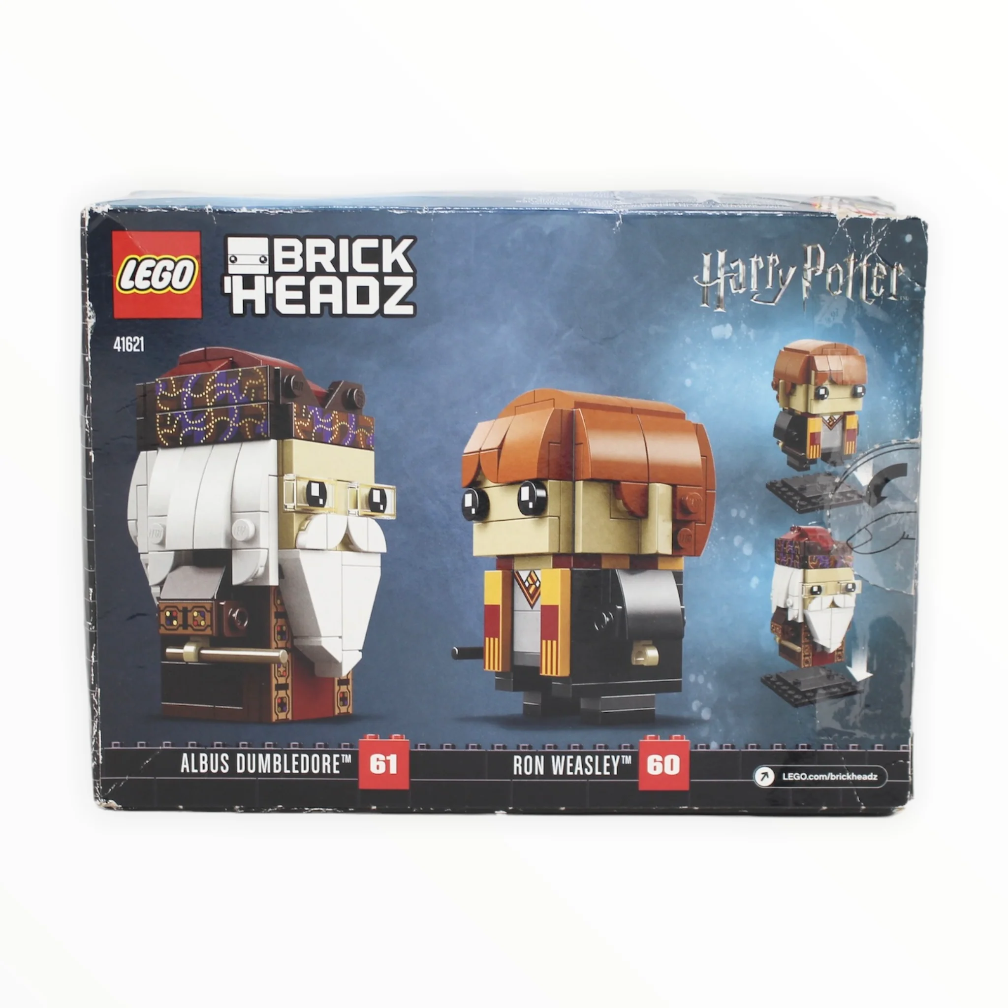 Certified Used Set 41621 Harry Potter BrickHeadz Ron Weasley & Albus Dumbledore - Image 2