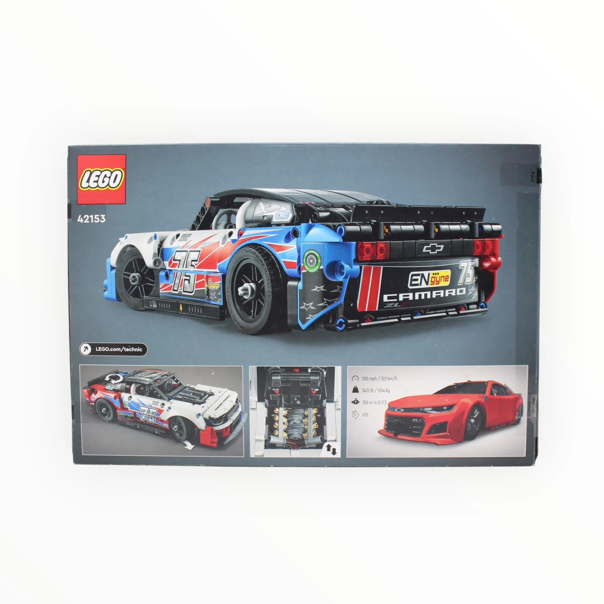 Certified Used Set 42153 Technic NASCAR Next Gen Chevrolet Camaro - Image 2