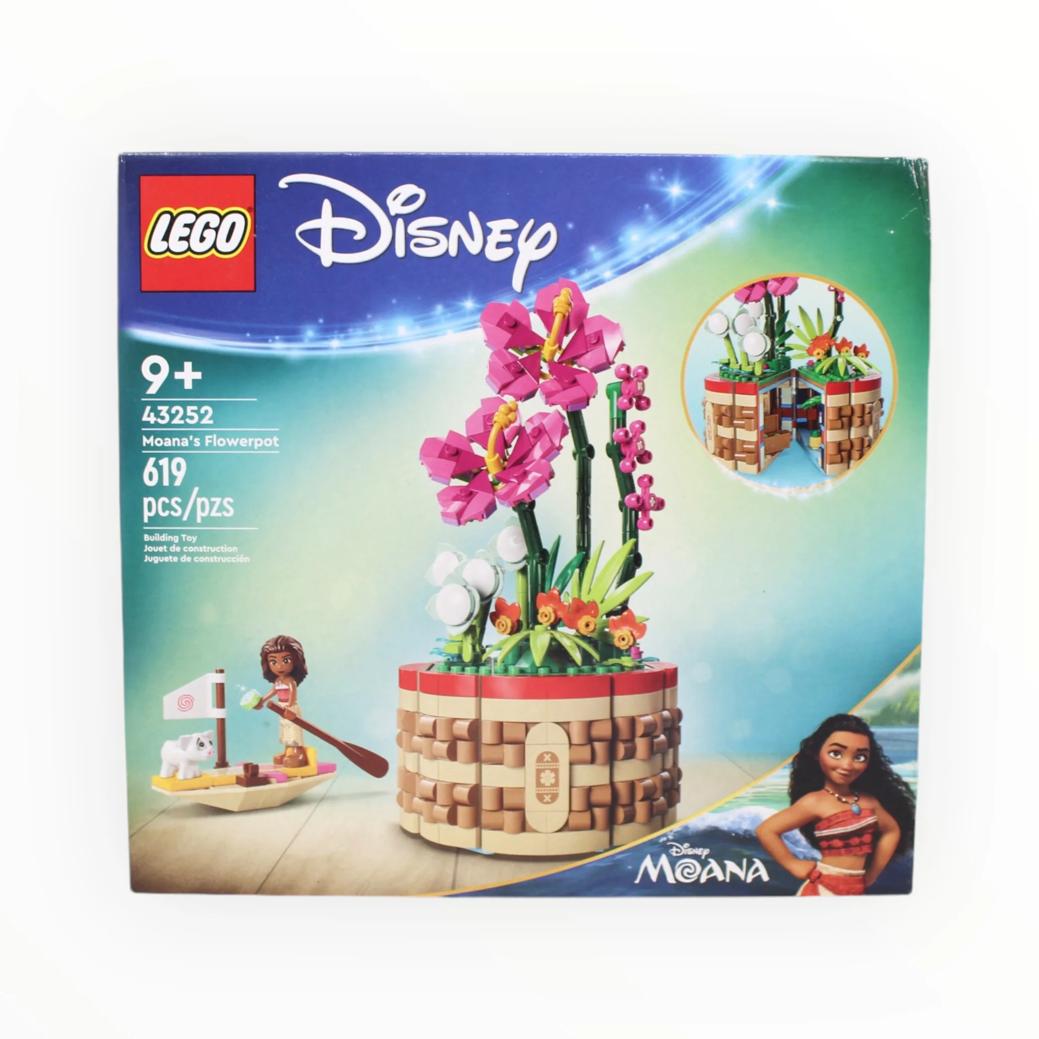 Certified Used Set 43252 Disney Moana’s Flowerpot