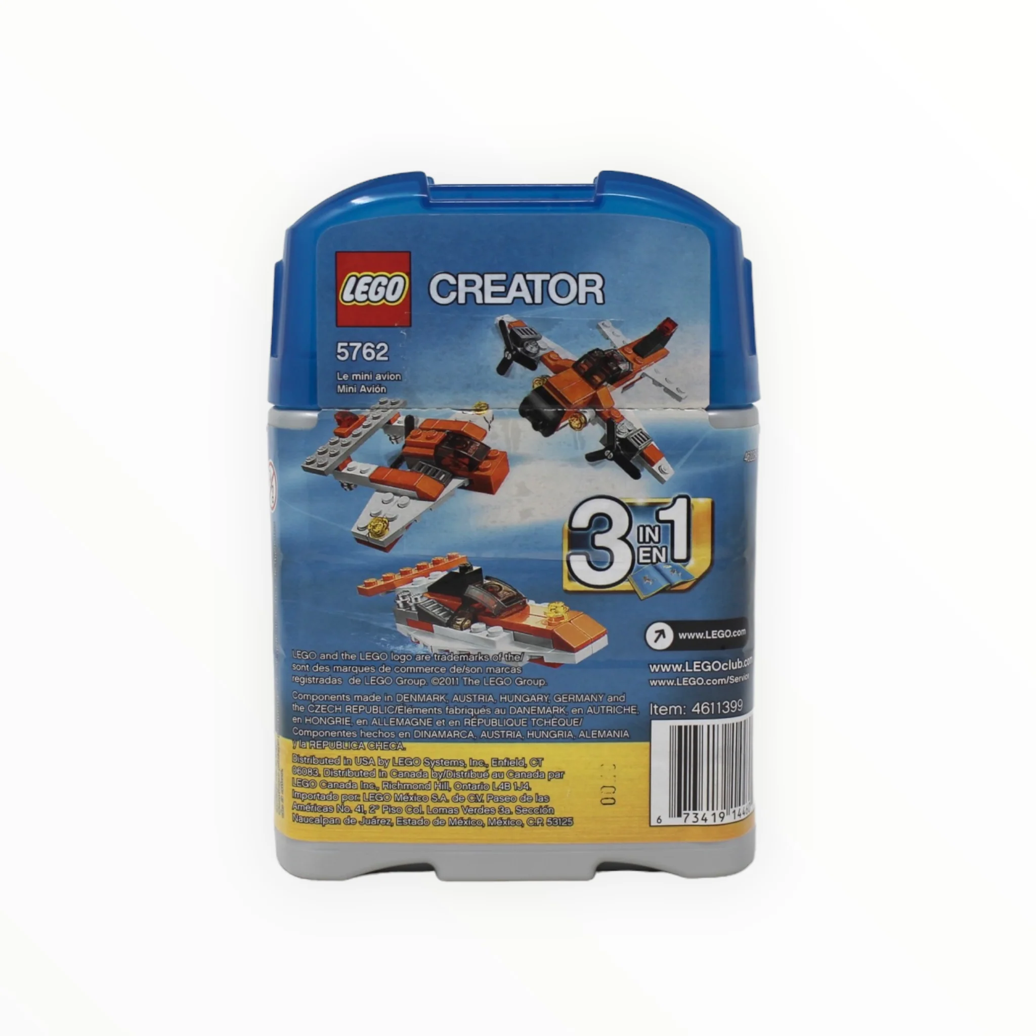 Certified Used Set 5762 Creator Mini Plane - Image 2