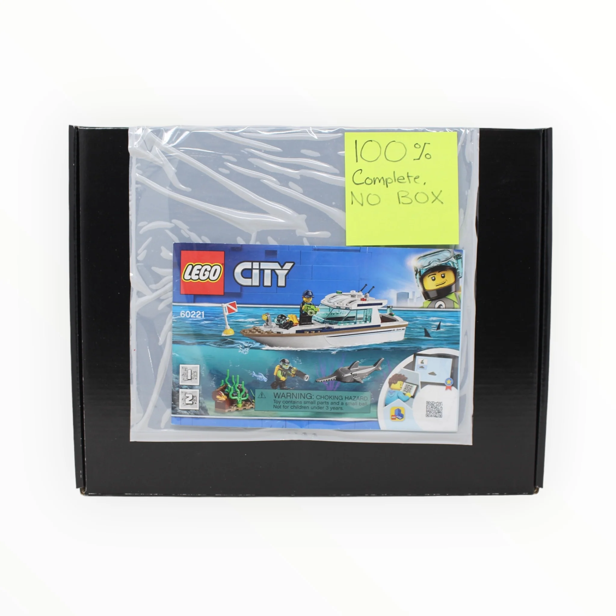 Certified Used Set 60221 City Diving Yacht (no box)