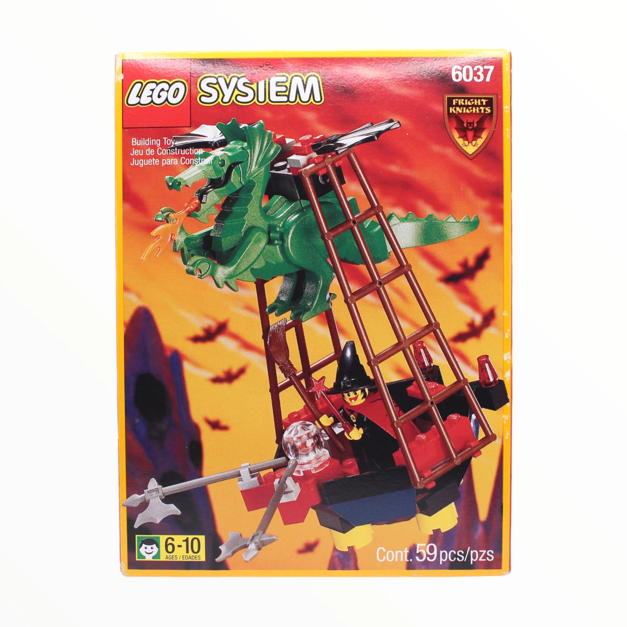 Certified Used Set 6037 Fright Knights Witch’s Windship