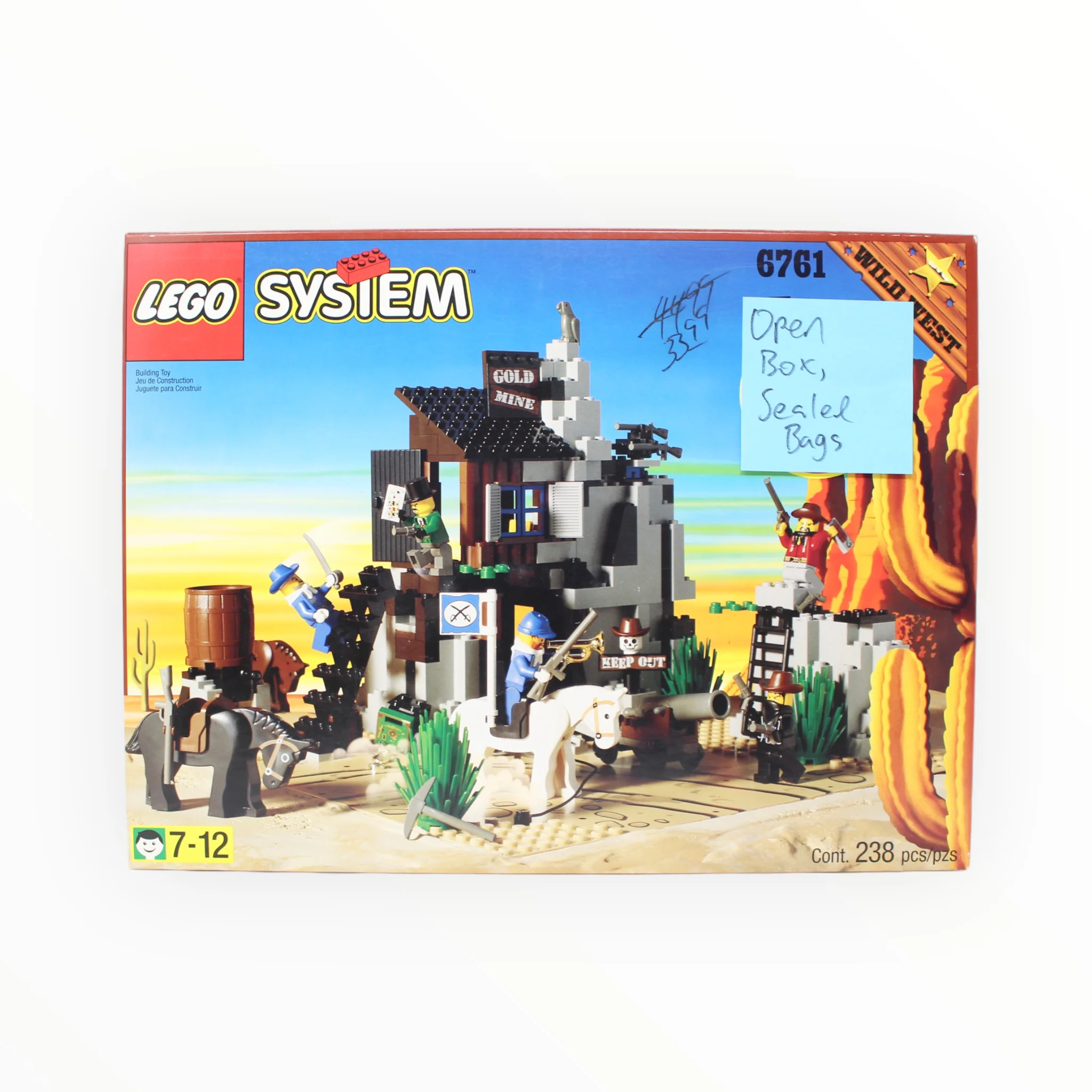 Certified Used Set 6761 Wild West Bandits’ Secret Hideout (open box, sealed bags)