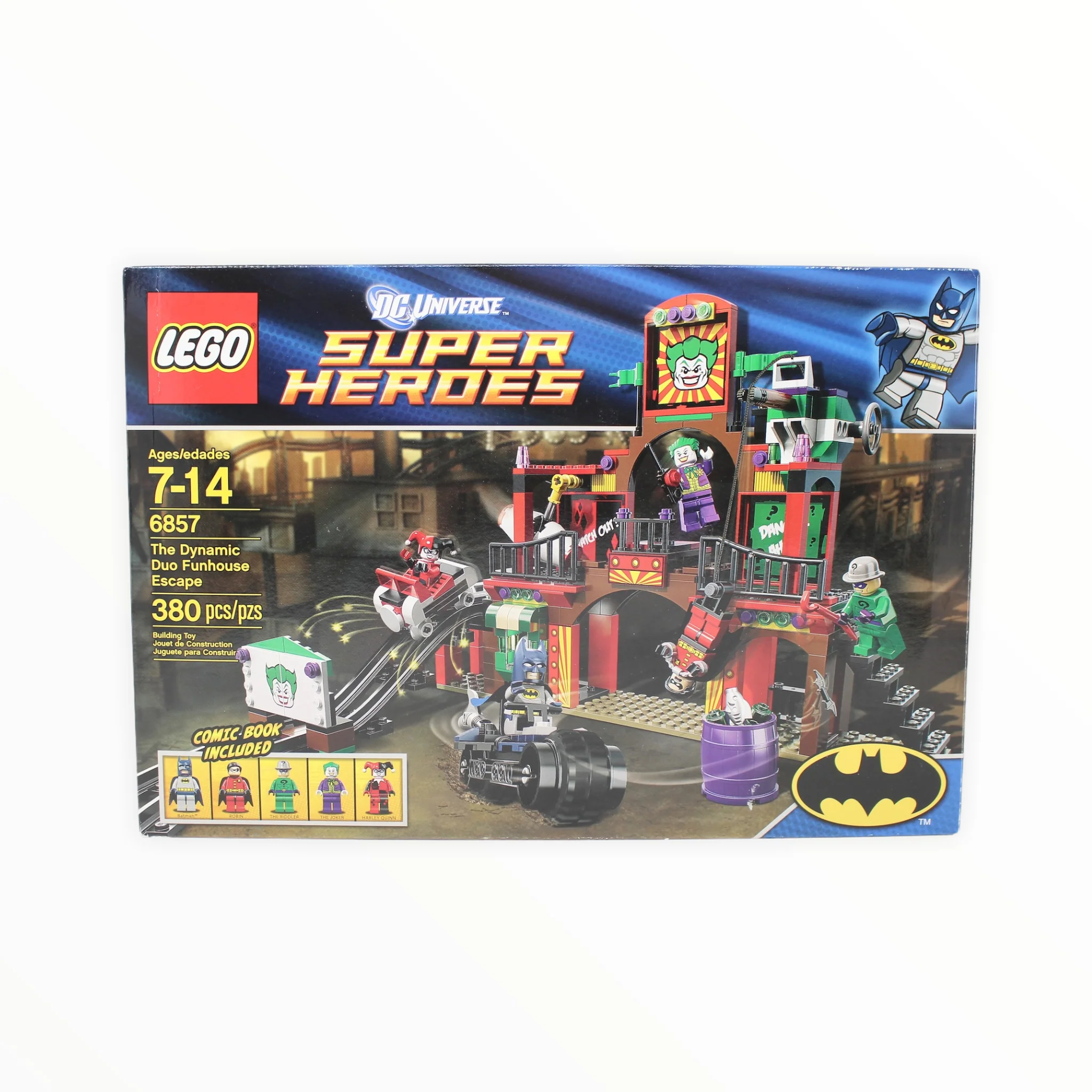 Certified Used Set 6857 DC Super Heroes The Dynamic Duo Funhouse Escape
