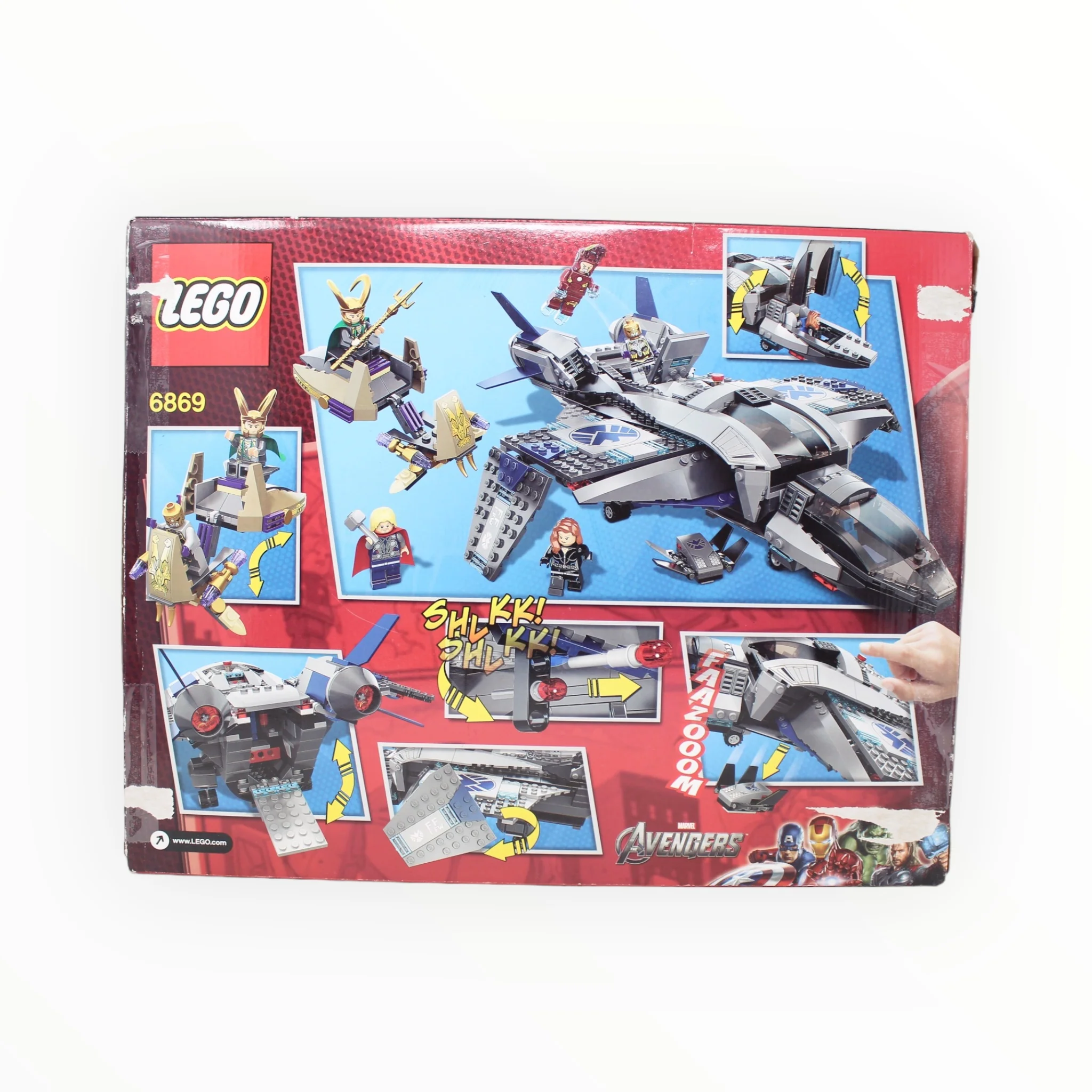 Certified Used Set 6869 Marvel Super Heroes Quinjet Aerial Battle (damaged box) - Image 2