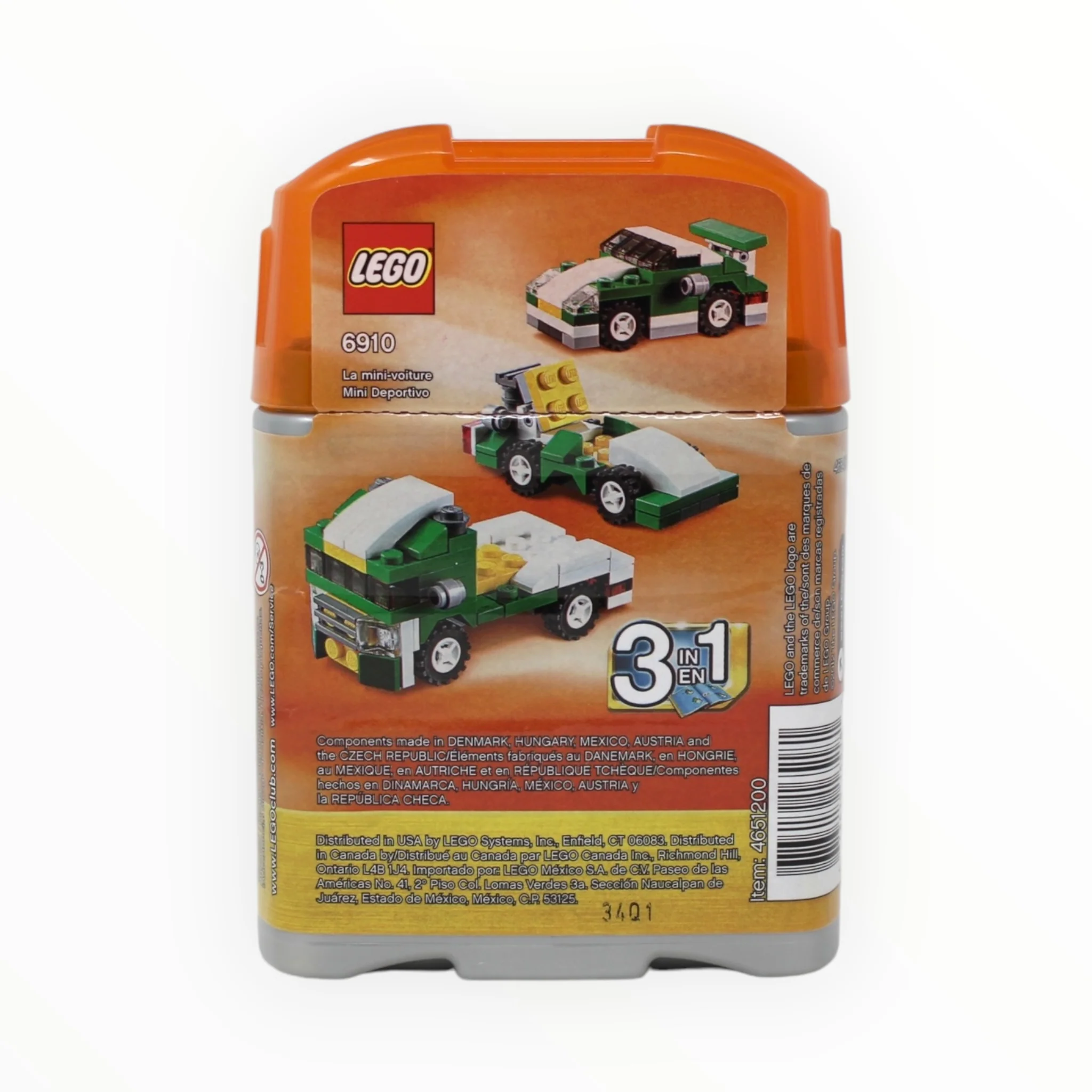 Certified Used Set 6910 Creator Mini Sports Car - Image 2