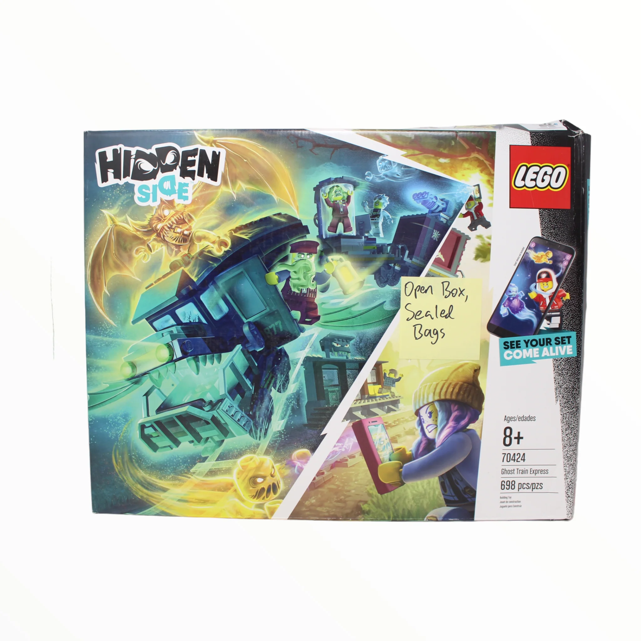 Certified Used Set 70424 Hidden Side Ghost Train Express (open box, sealed bags)