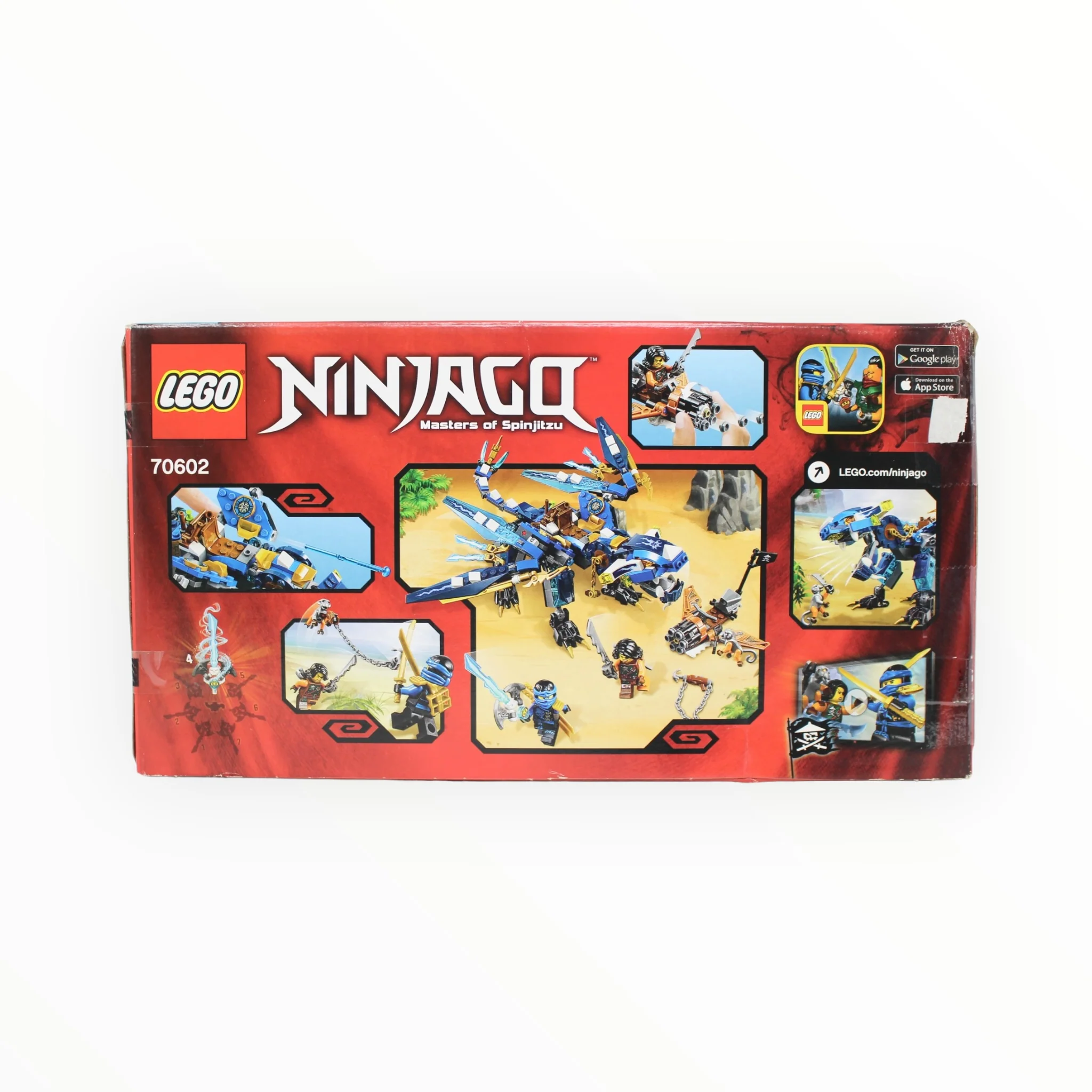 Certified Used Set 70602 Ninjago Jay’s Elemental Dragon (open box, sealed bags) - Image 2
