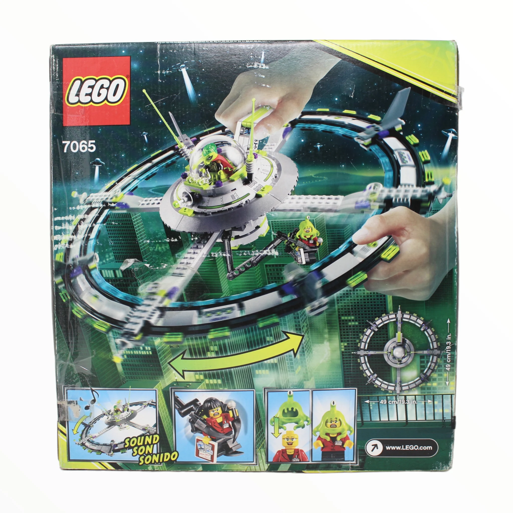 Certified Used Set 7065 Alien Conquest Alien Mothership (open box, sealed bags) - Image 2
