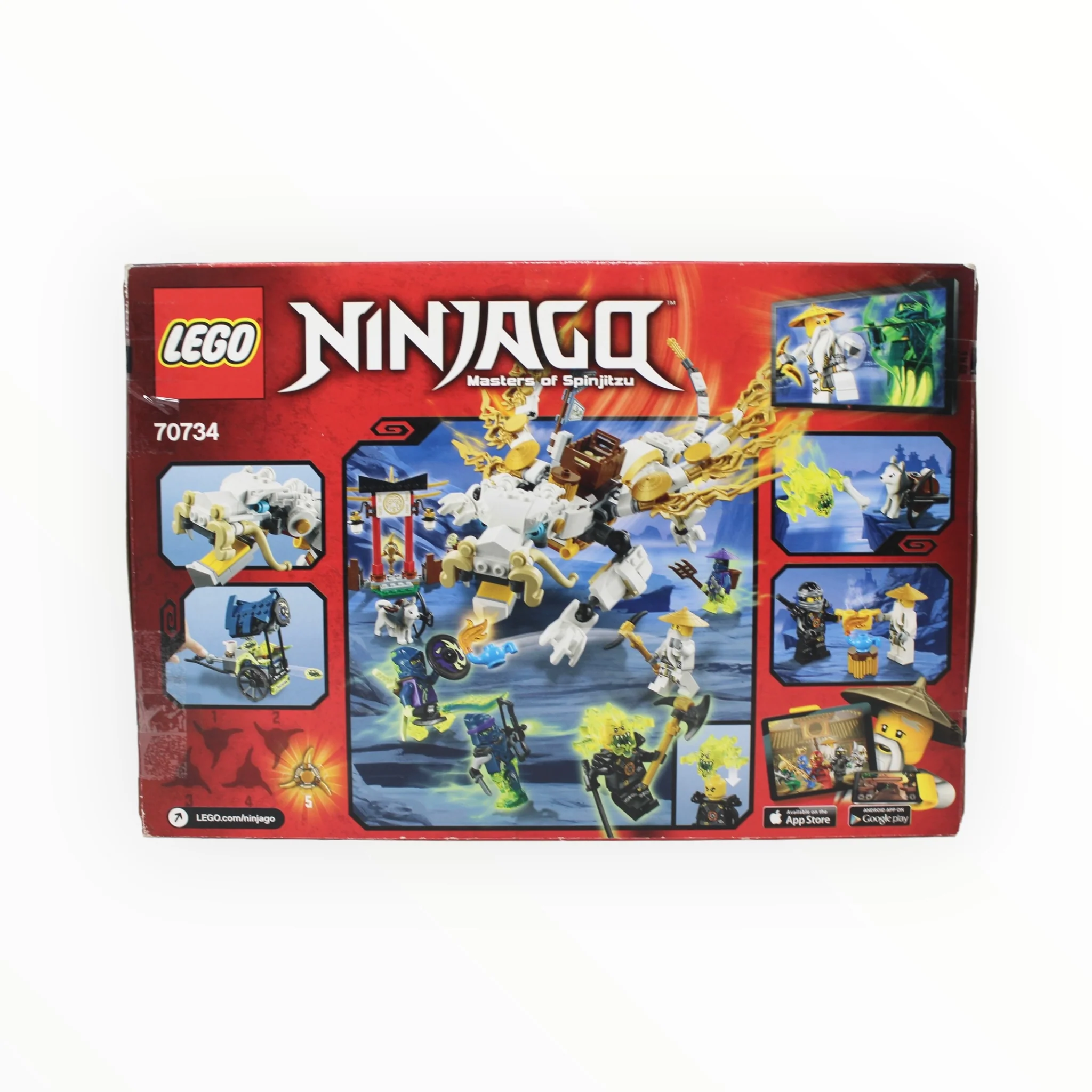 Certified Used Set 70734 Ninjago Master Wu Dragon (open box, sealed bags) - Image 2