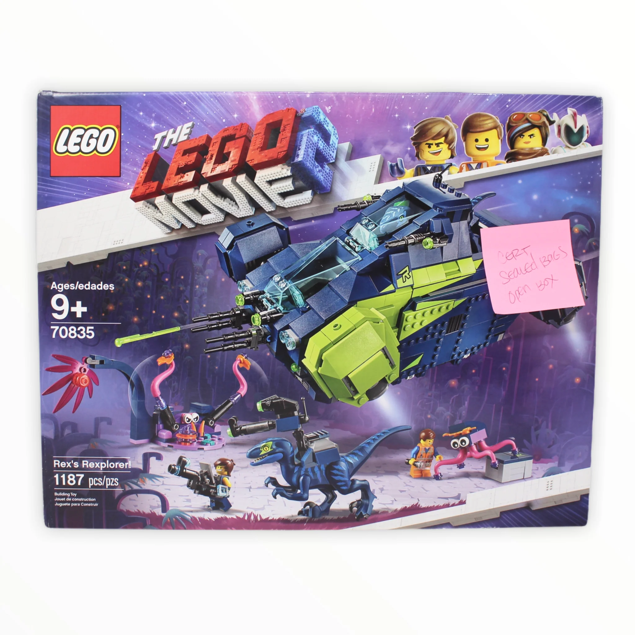 Certified Used Set 70835 LEGO Movie 2 Rexs Rexplorer!