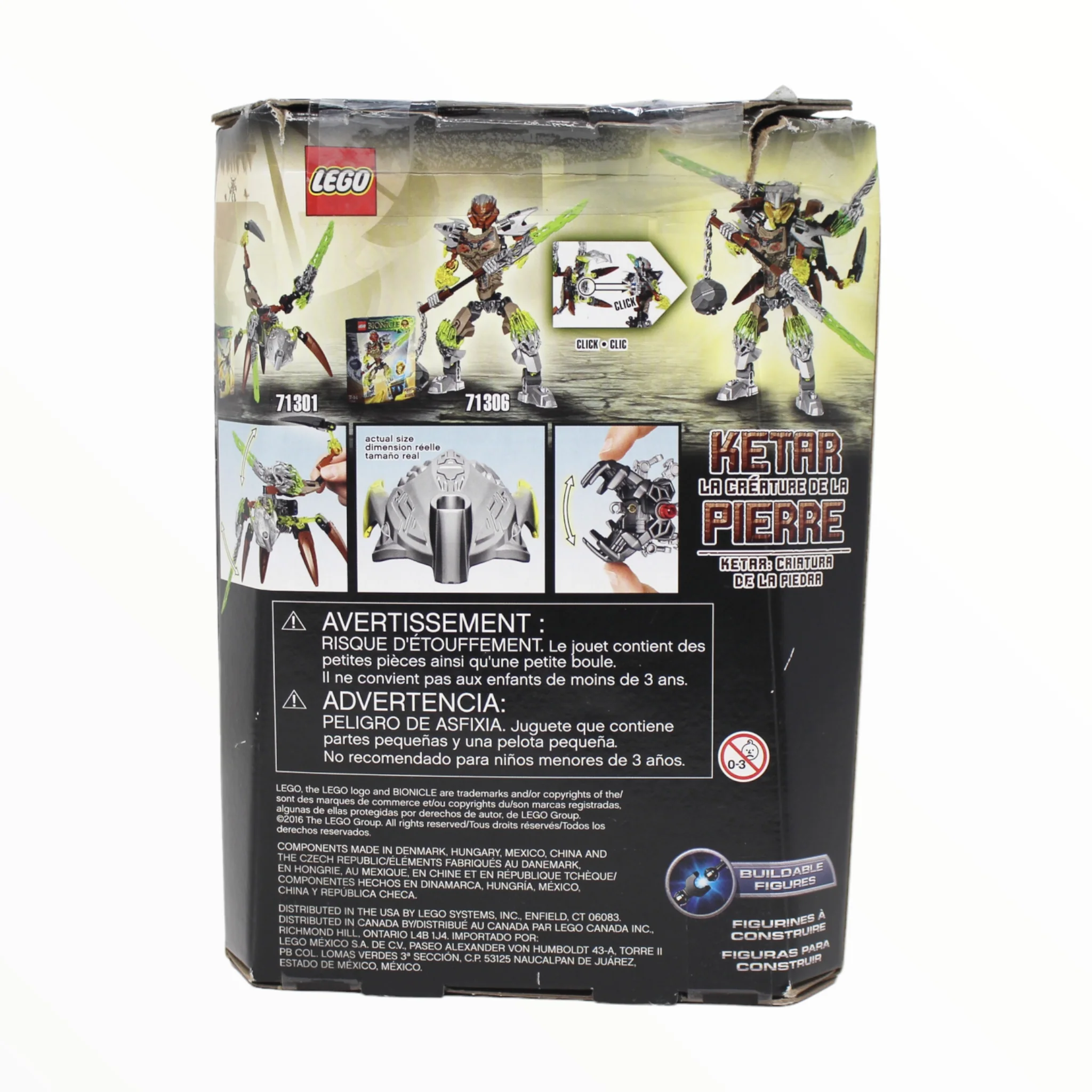 Certified Used Set 71301 Bionicle Ketar Creature of Stone - Image 2