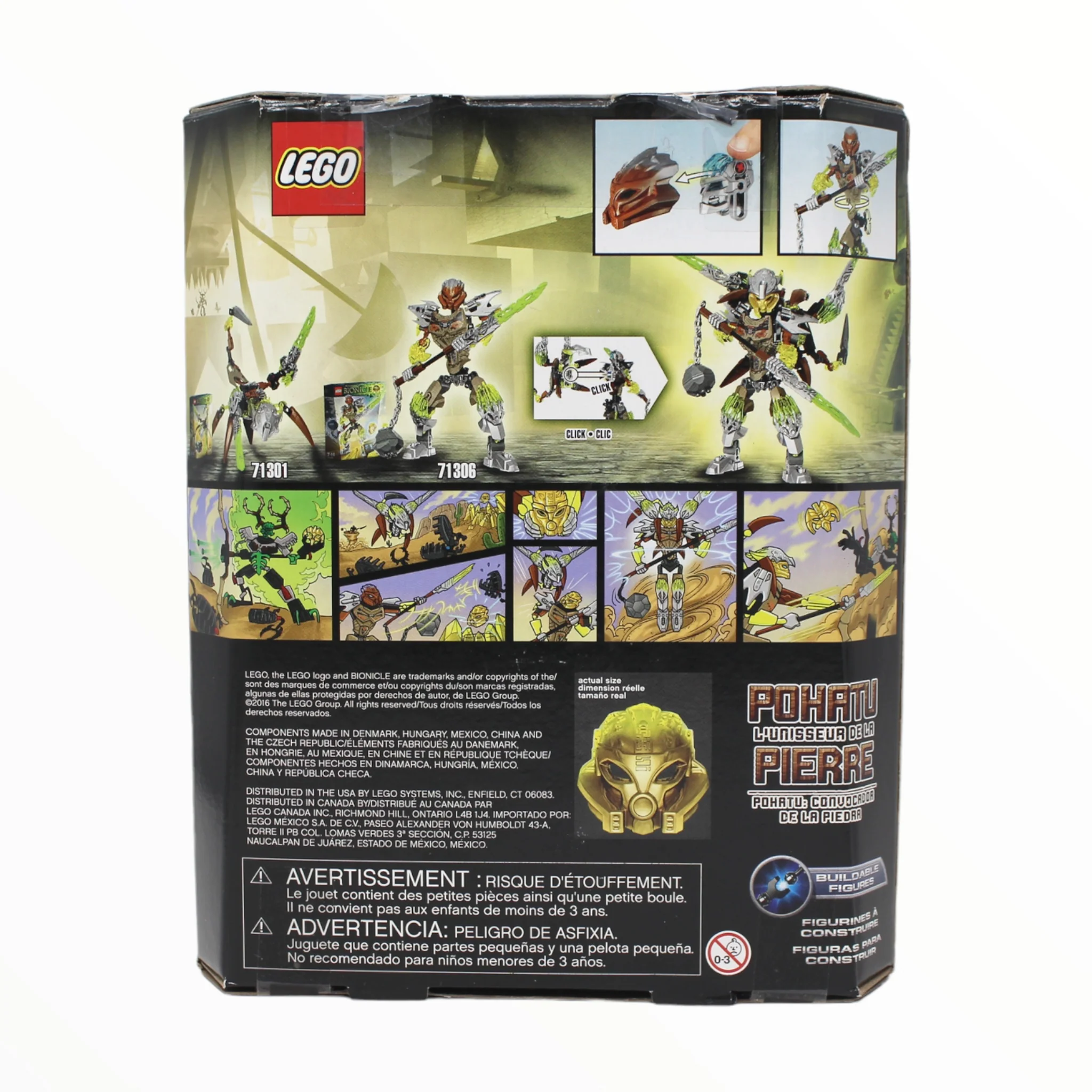 Certified Used Set 71306 Bionicle Pohatu Uniter of Stone - Image 2