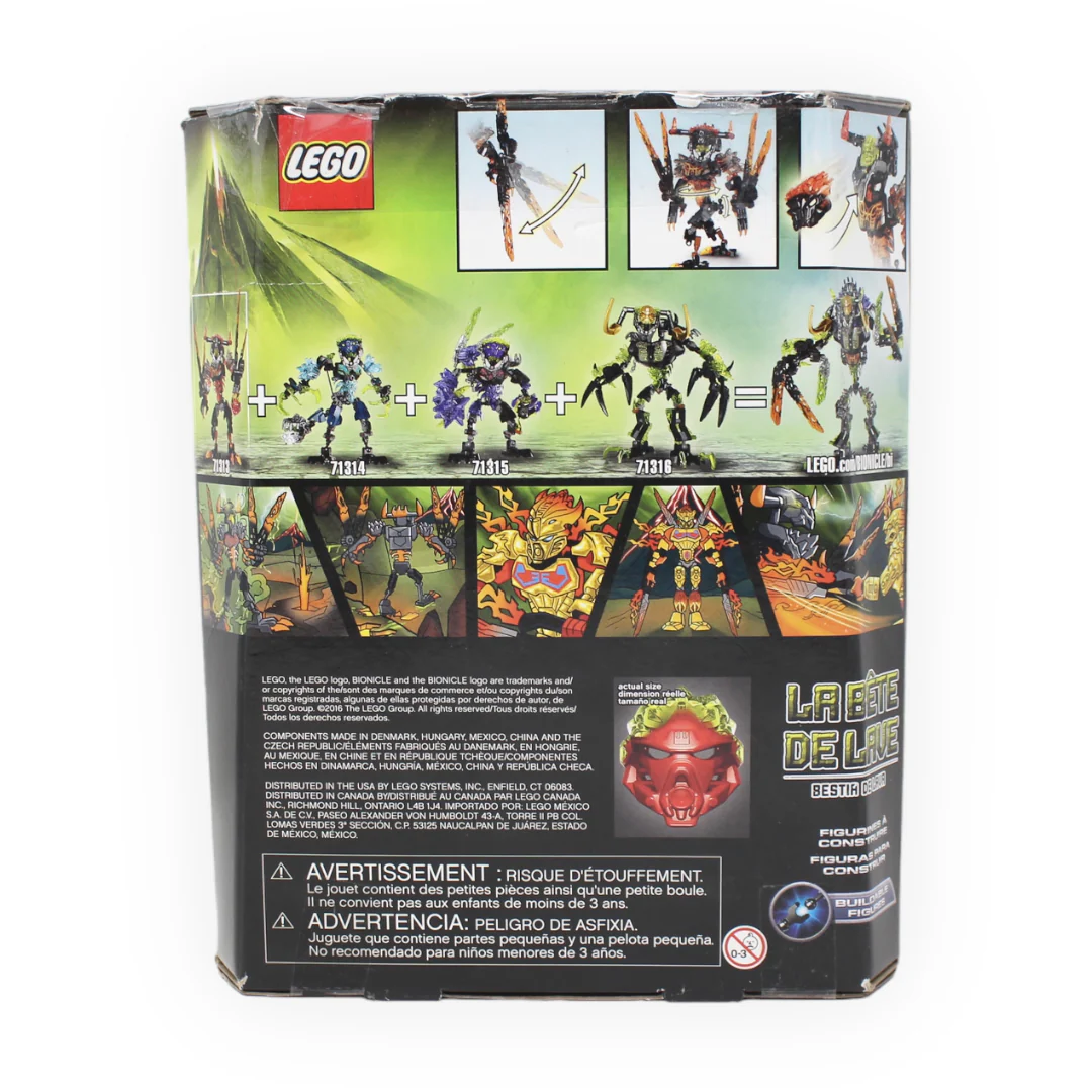 Certified Used Set 71313 Bionicle Lava Beast - Image 2