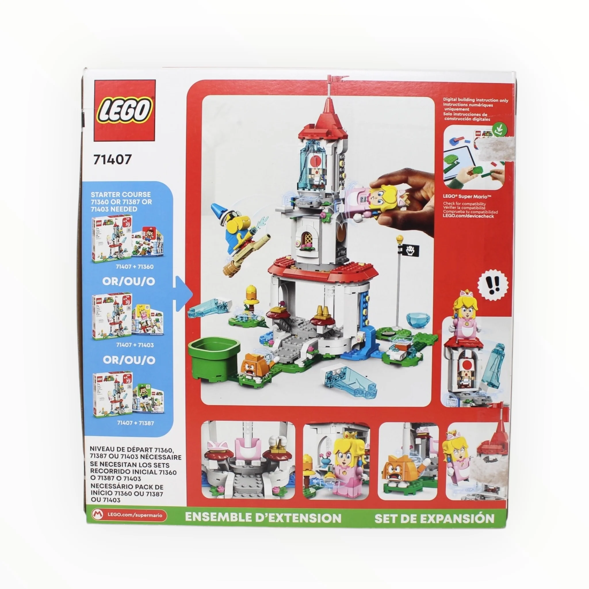 Certified Used Set 71407 Super Mario Cat Peach Suit and Frozen Tower - Image 2