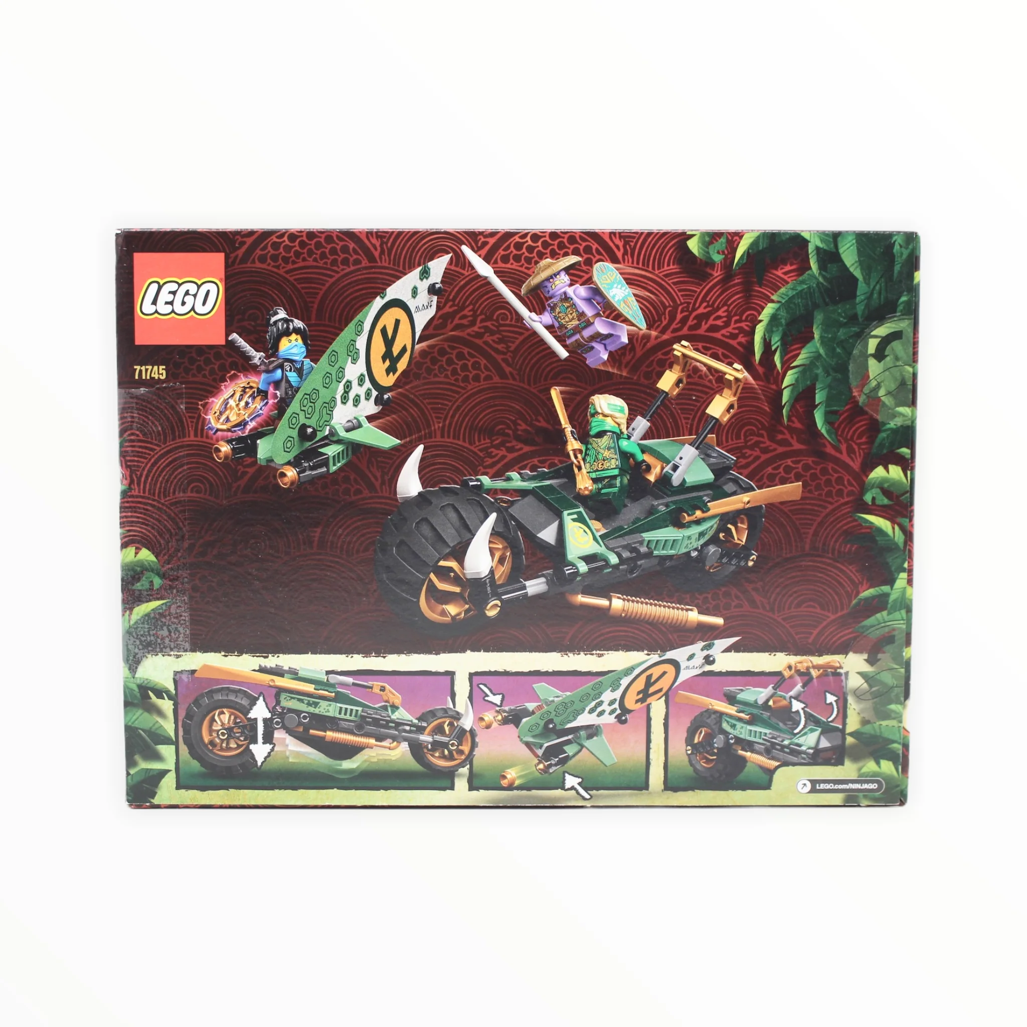 Certified Used Set 71745 Ninjago Lloyd’s Jungle Chopper Bike - Image 2