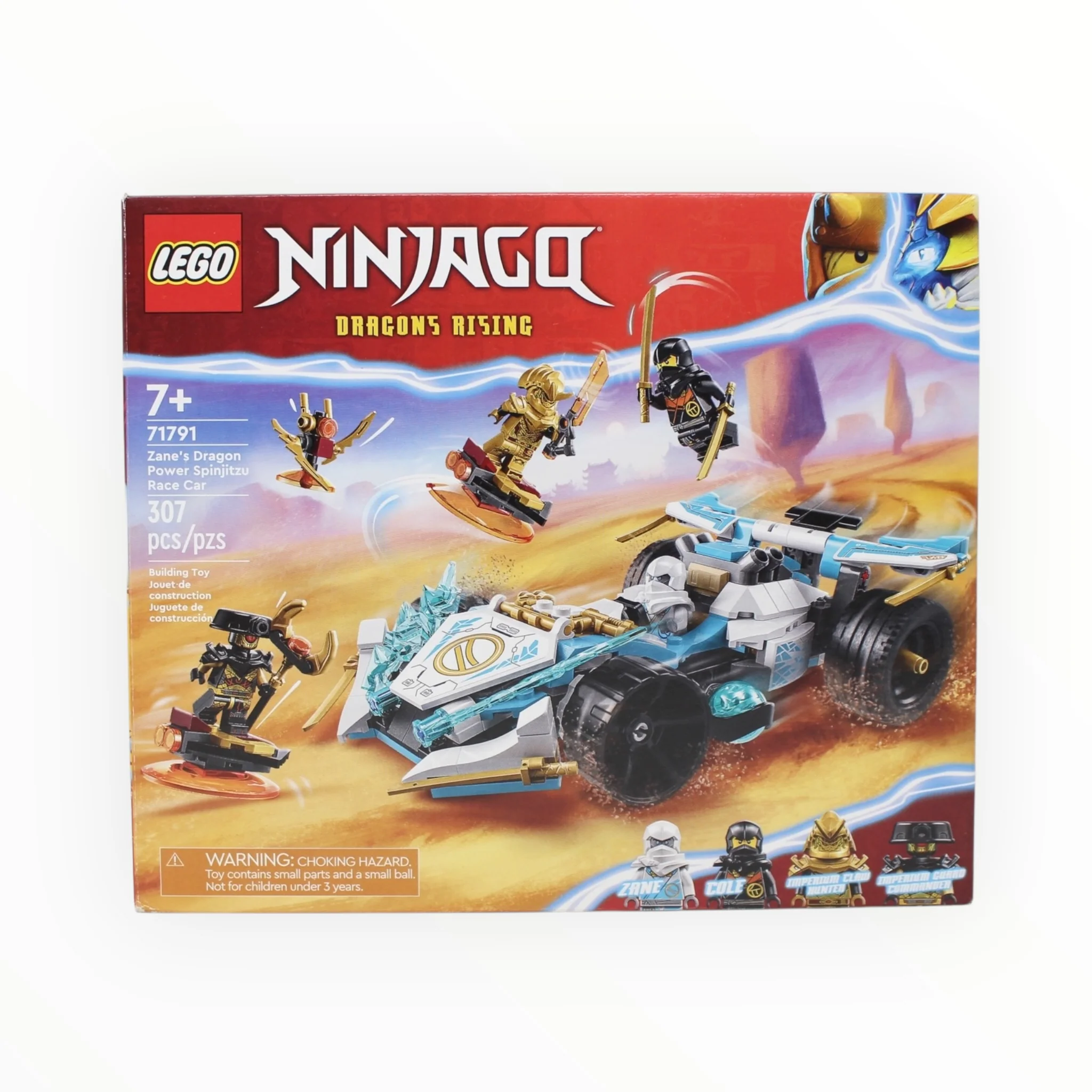 Certified Used Set 71791 Ninjago Zaneās Dragon Power Spinjitzu Race Car