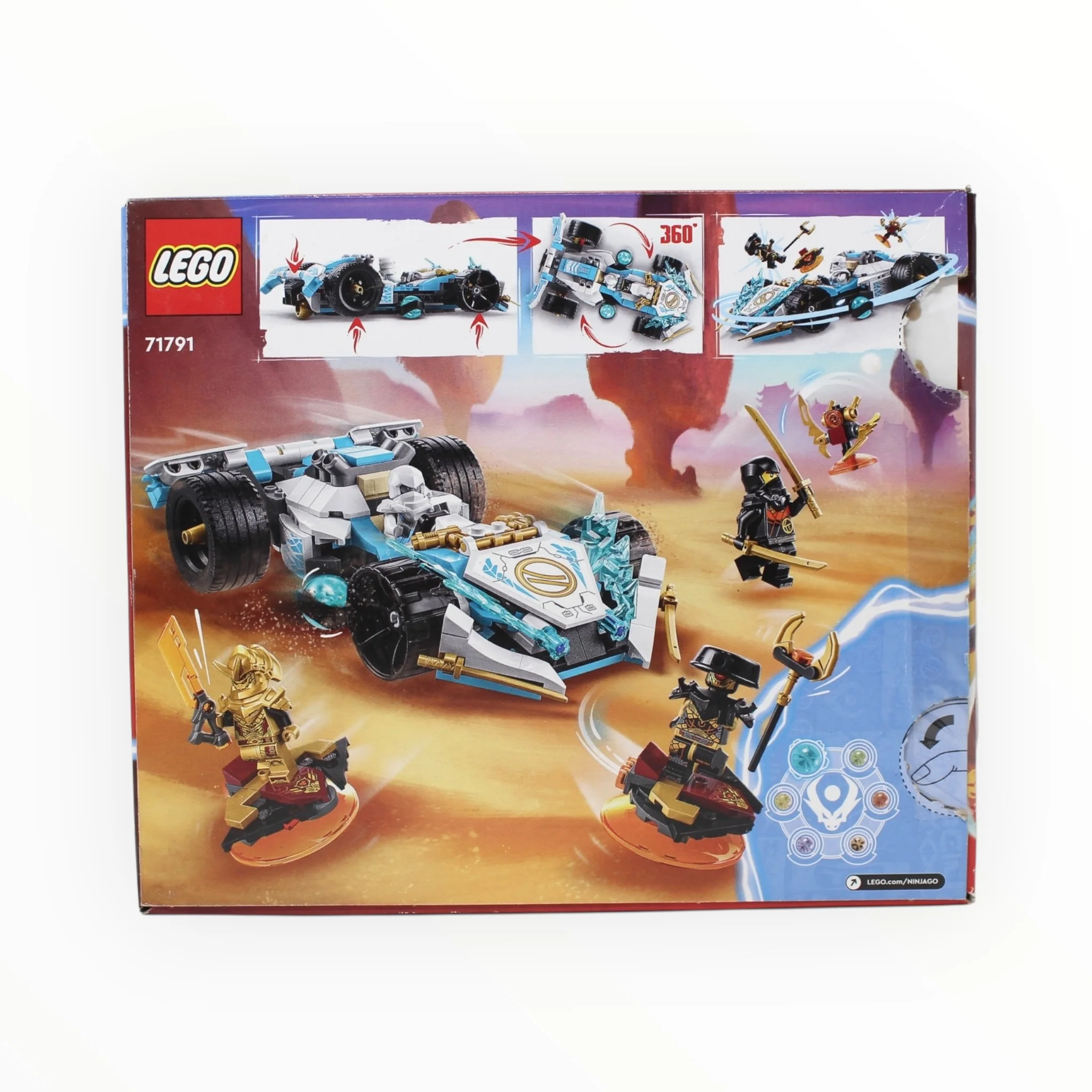 Certified Used Set 71791 Ninjago Zaneās Dragon Power Spinjitzu Race Car - Image 2