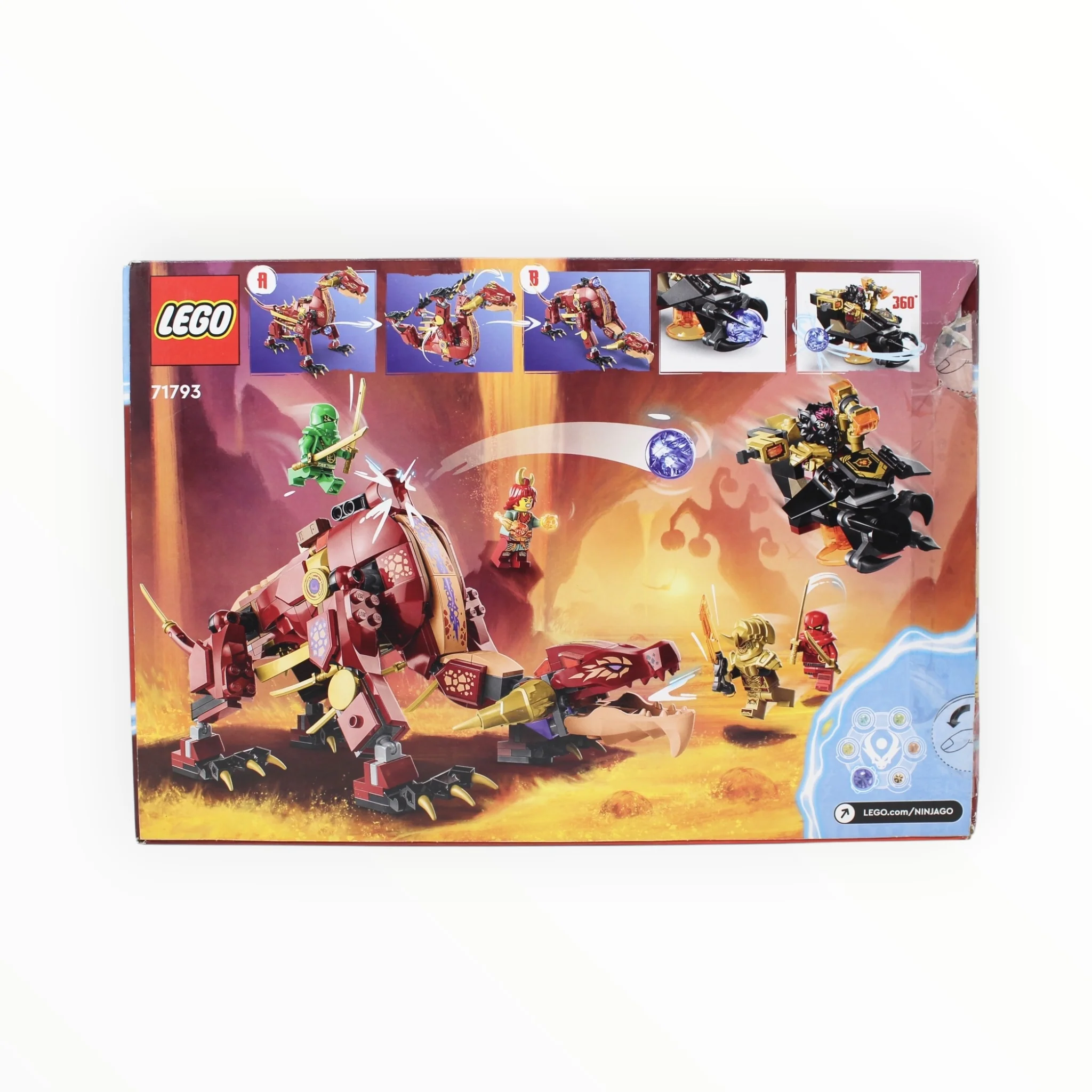 Certified Used Set 71793 Ninjago Heatwave Transforming Dragon - Image 2