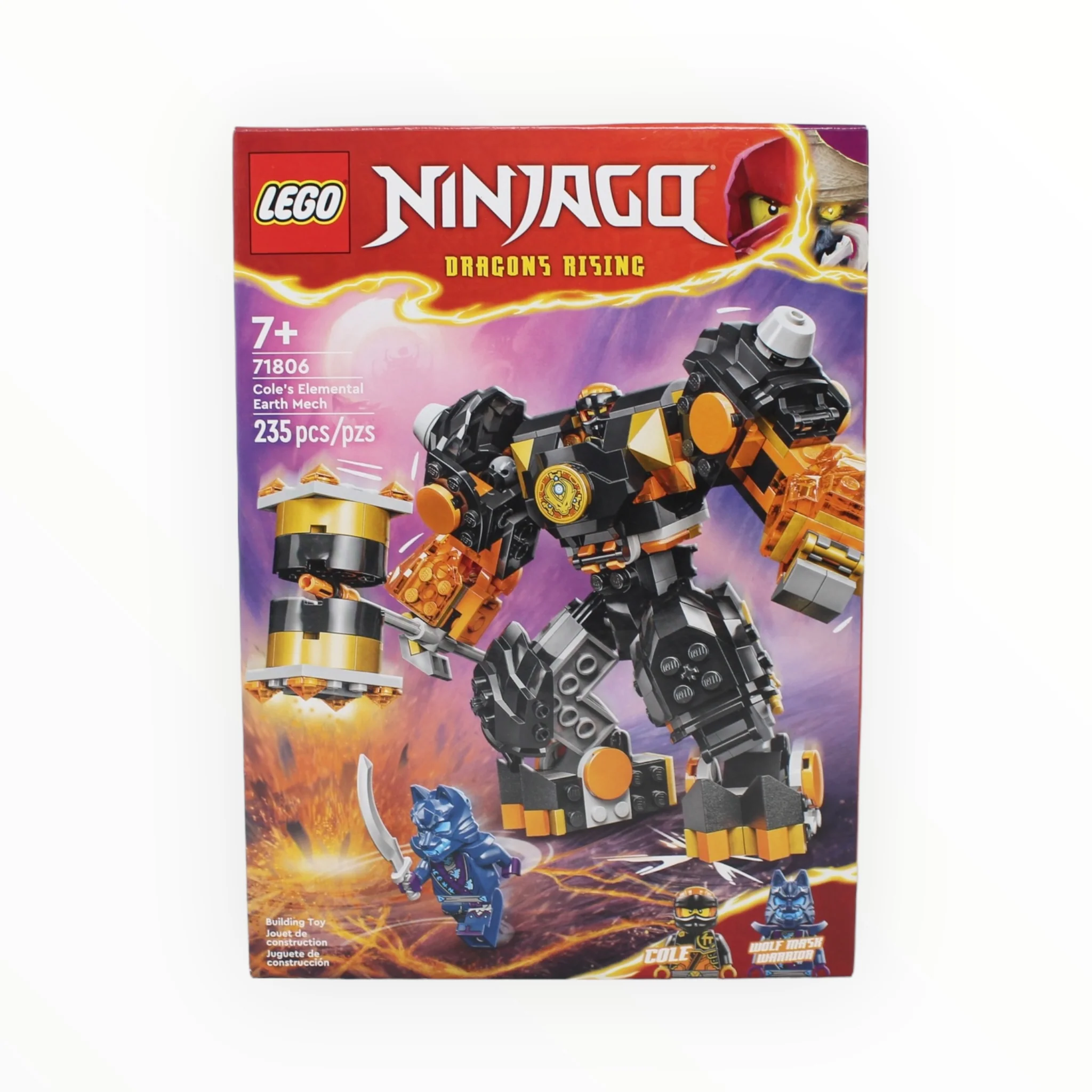 Certified Used Set 71806 Ninjago Coleās Elemental Earth Mech