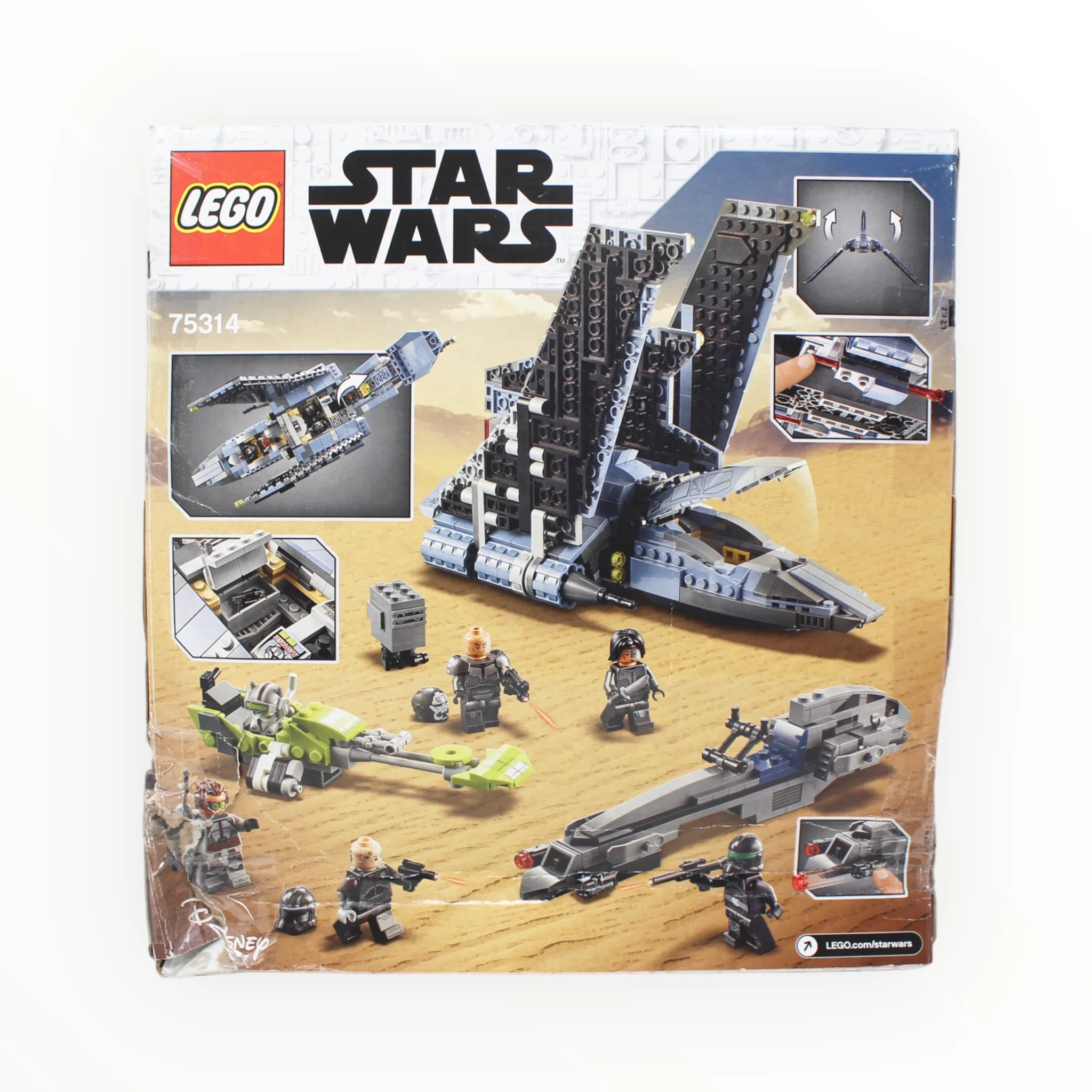 Certified Used Set 75314 Star Wars The Bad Batch Attack Shuttle (open and damaged box, sealed bags) - Image 2